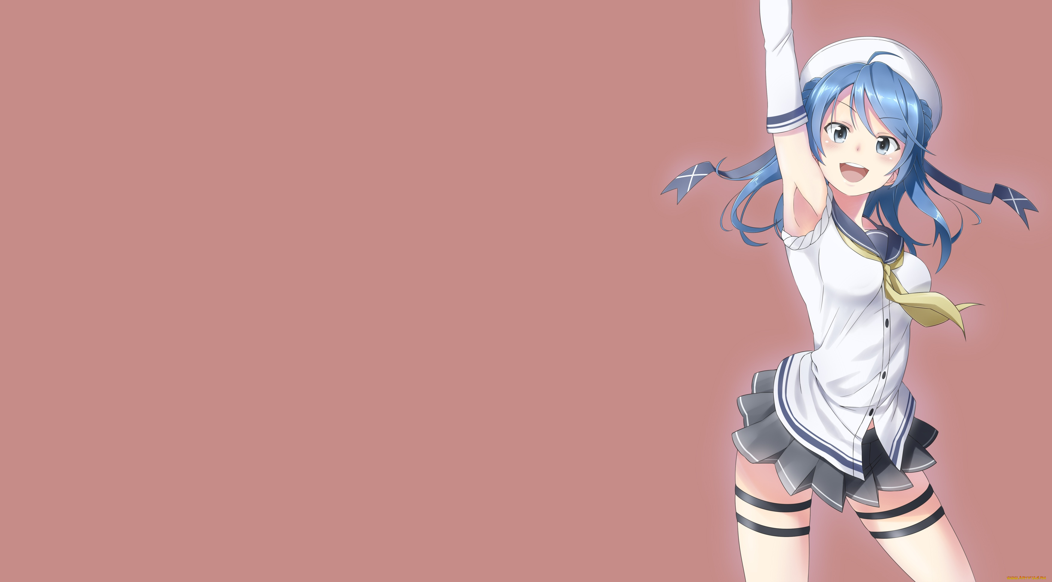 аниме, kantai, collection, kantai, collection, urakaze, kancolle, takahan