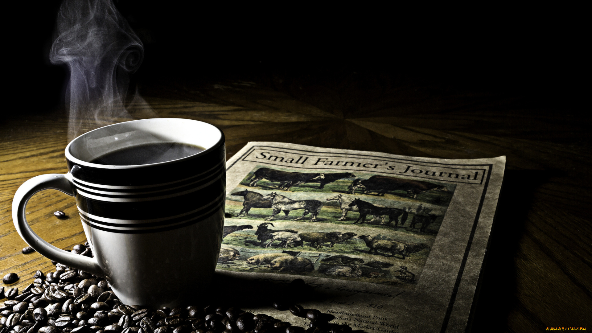 еда, кофе, , кофейные, зёрна, чашка, напиток