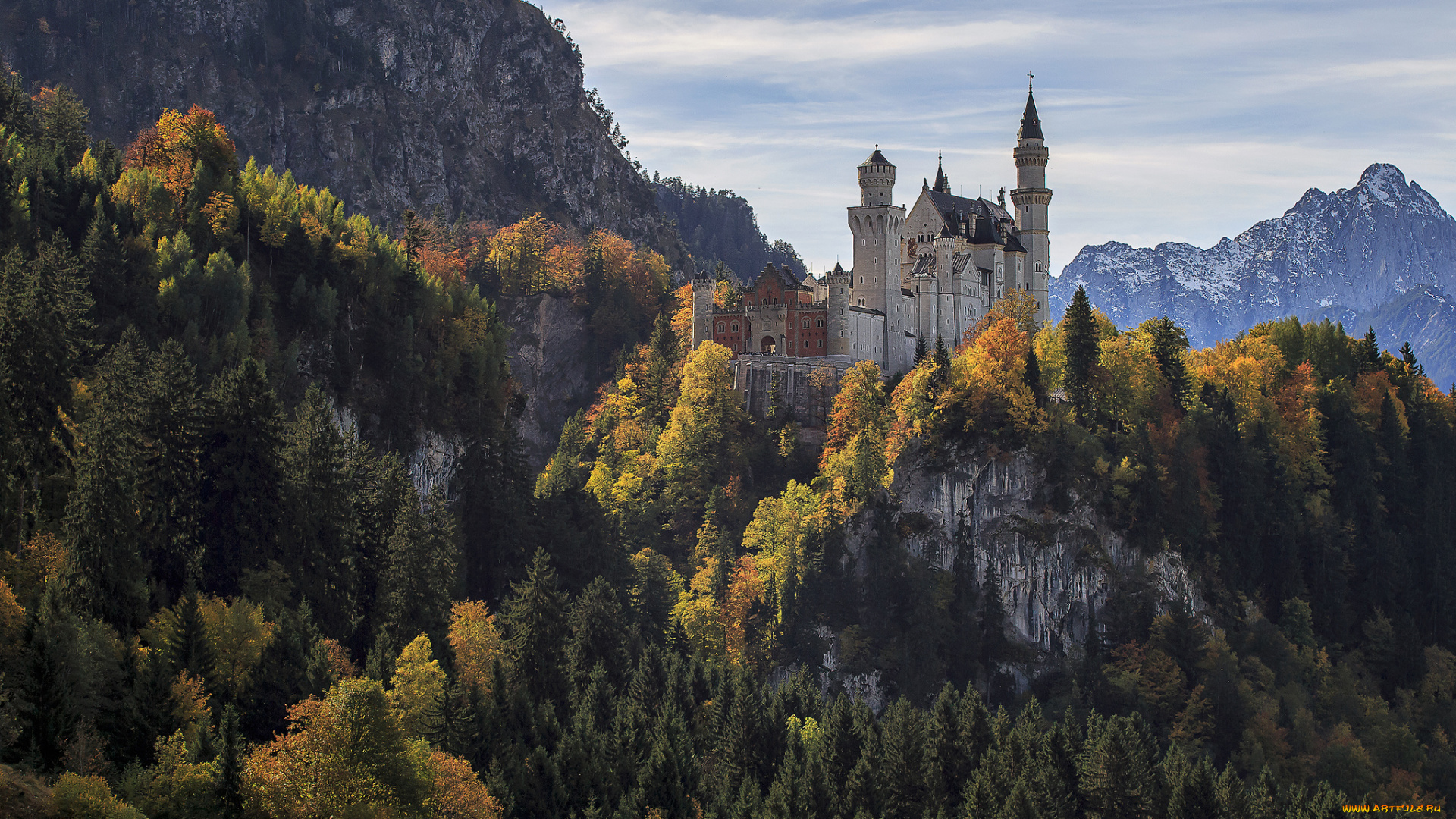schloss, neuschwanstein, города, замок, нойшванштайн, , германия, замок