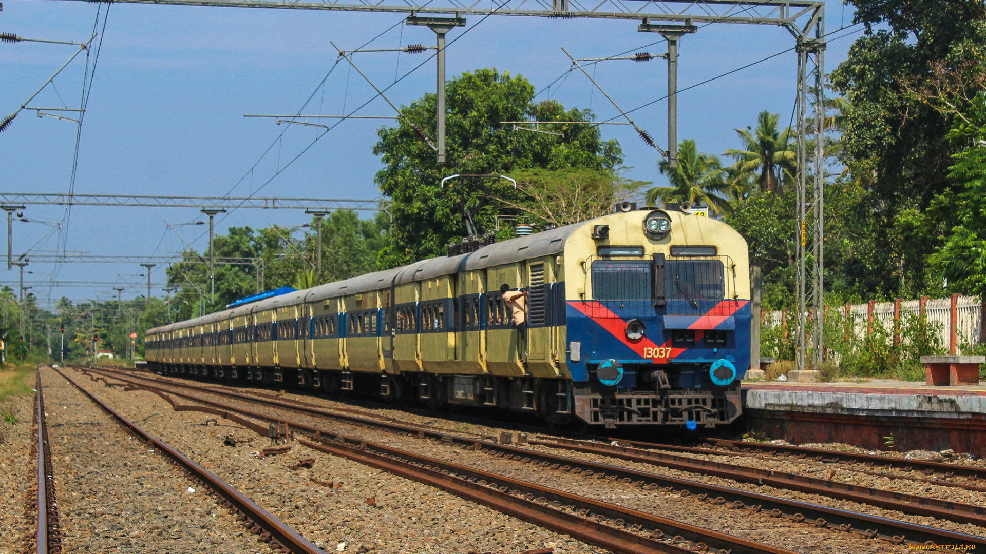 техника, электровозы, состав, локомотив