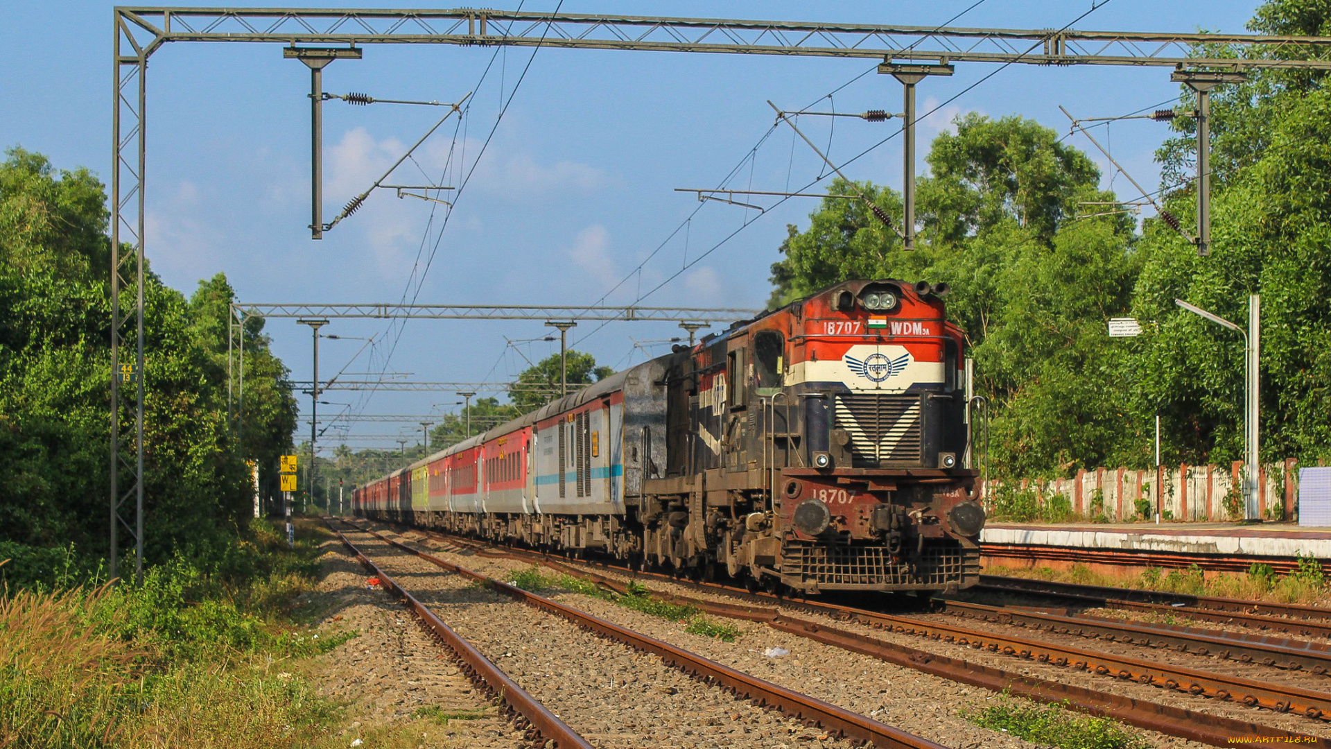 техника, поезда, состав, локомотив