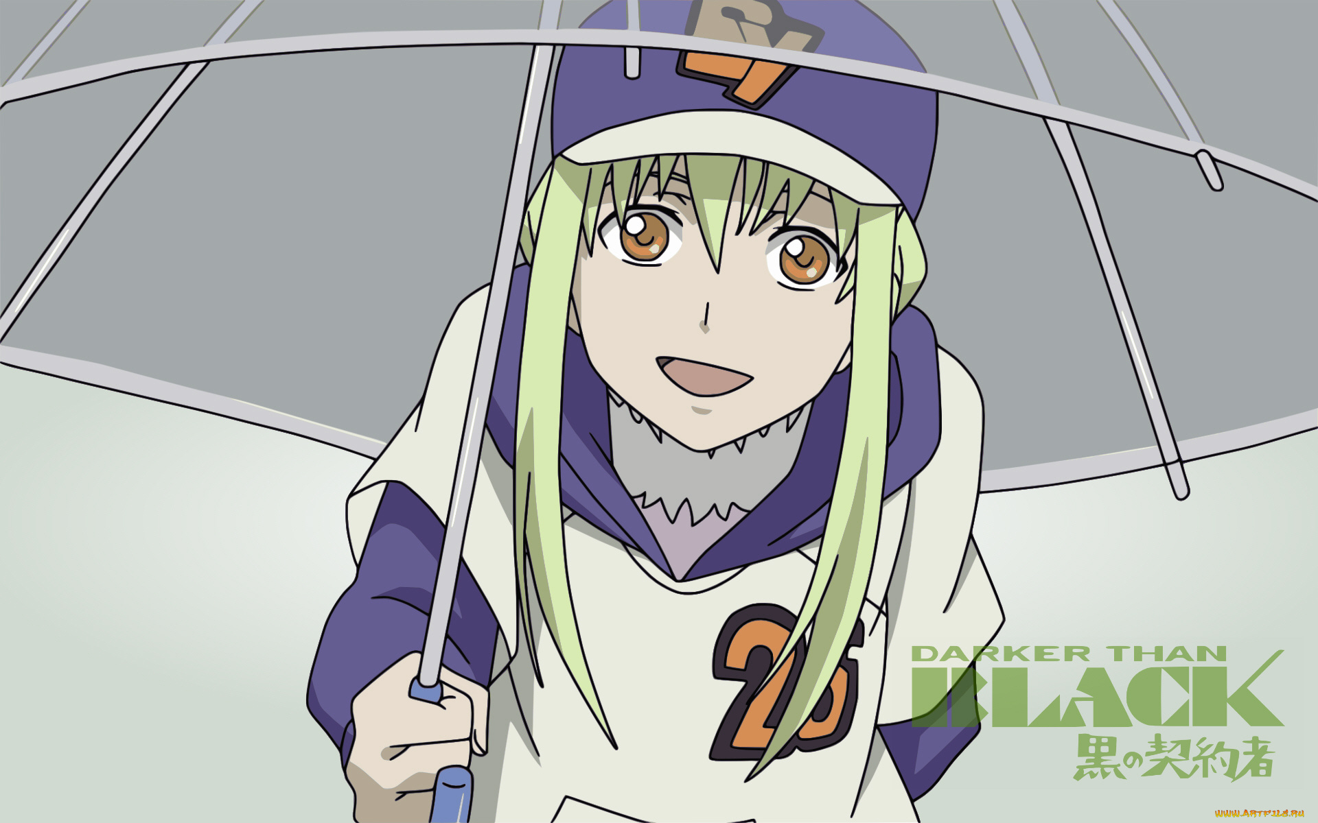 аниме, darker, than, black, девочка, зонтик