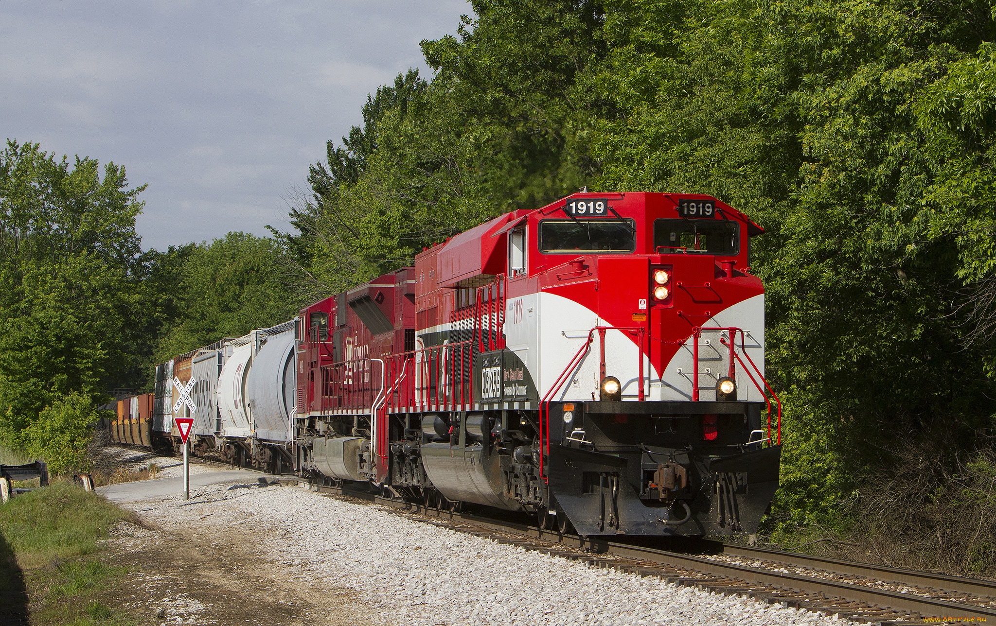техника, поезда, локомотив, состав