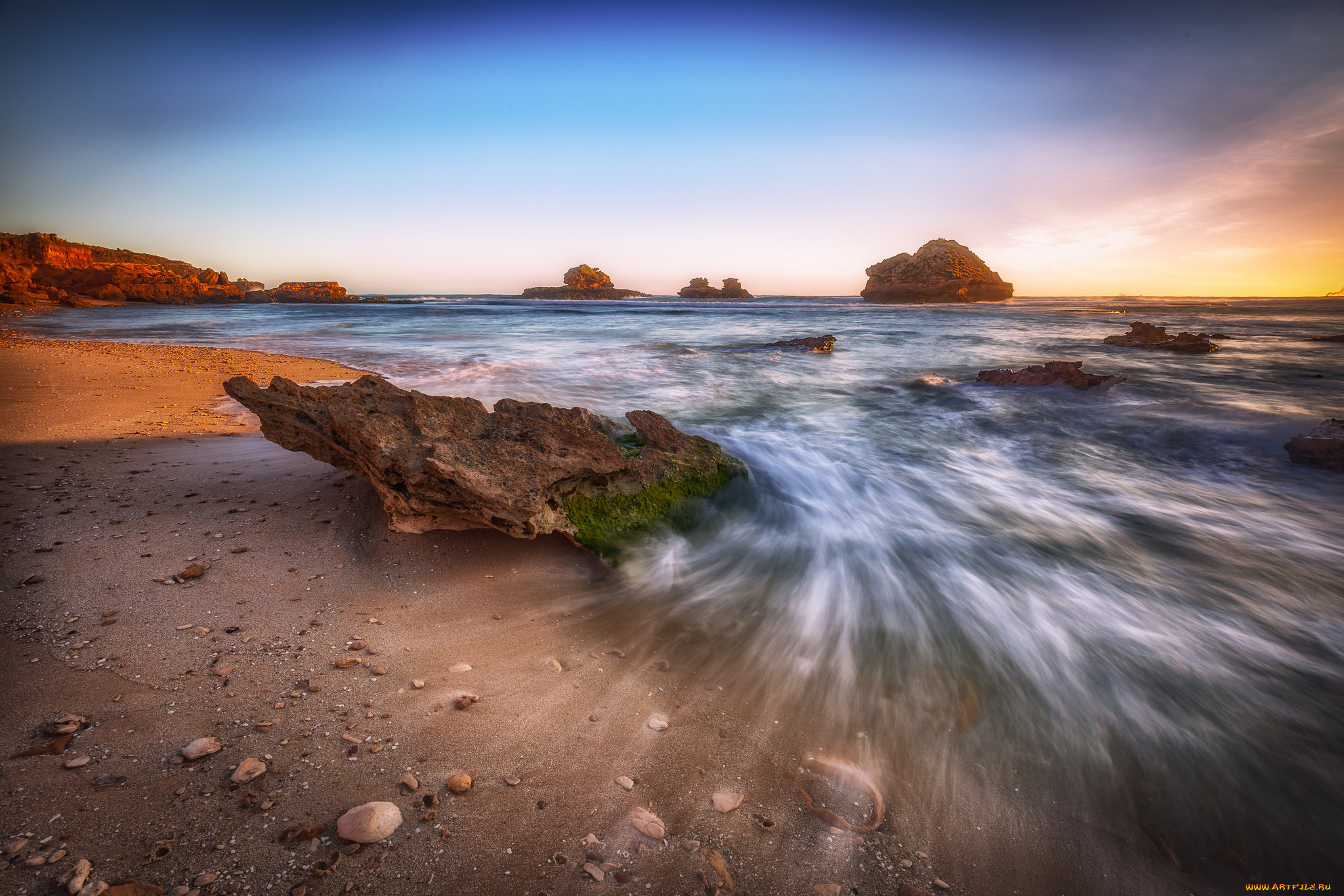 природа, побережье, берег, море