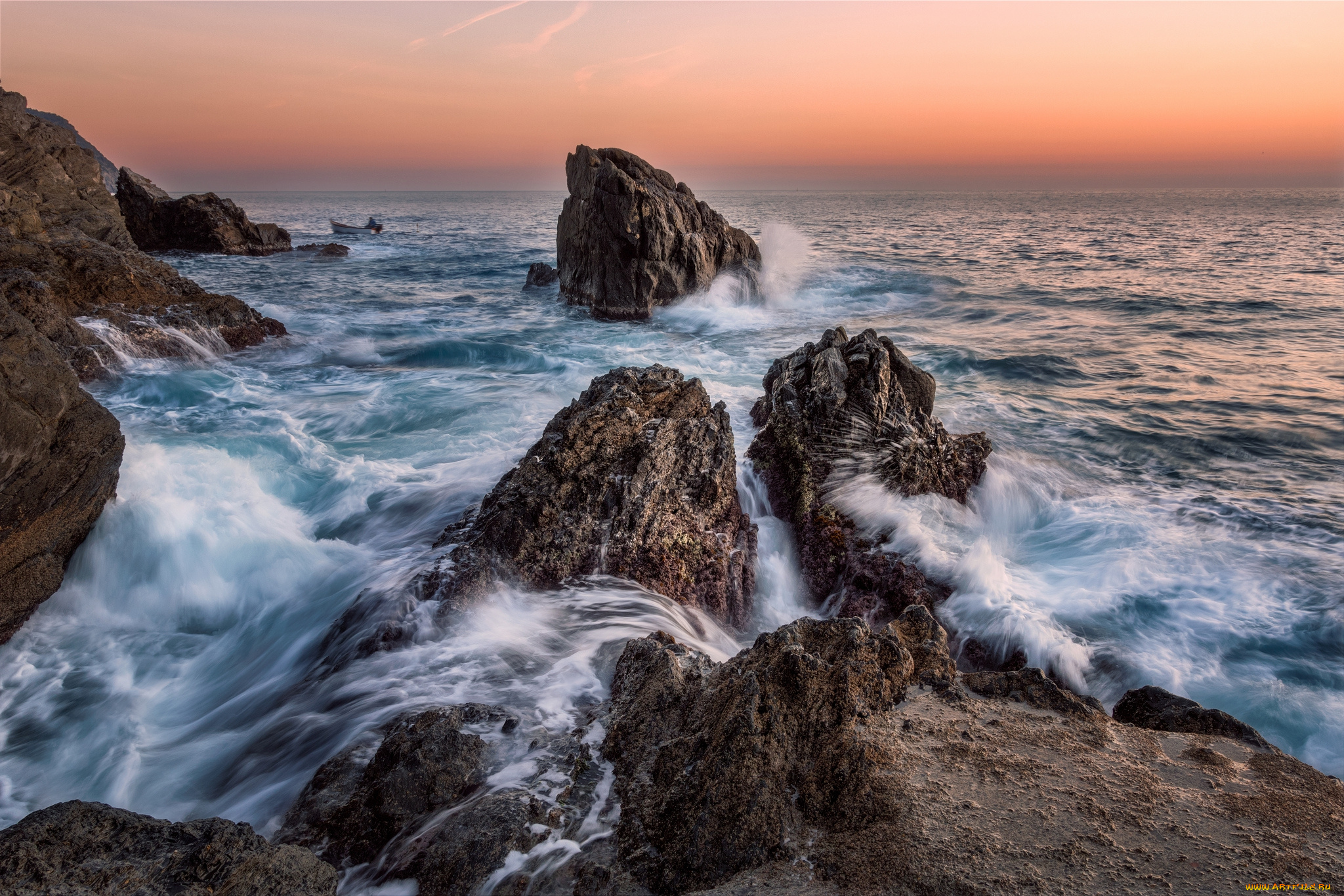 природа, побережье, берег, море