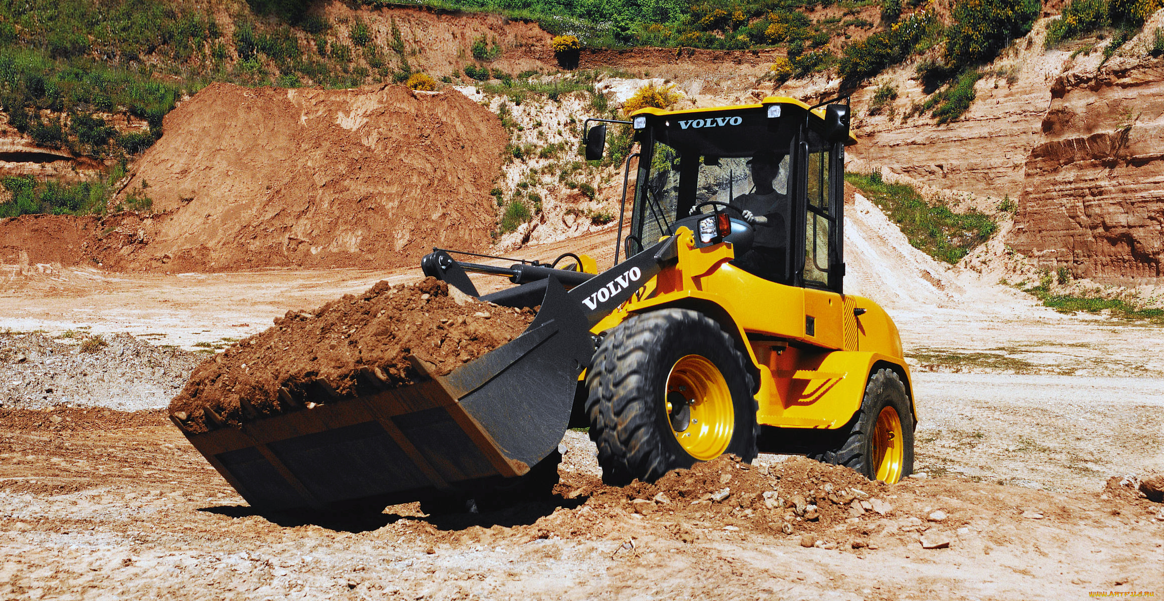 техника, фронтальные, погрузчики, volvo