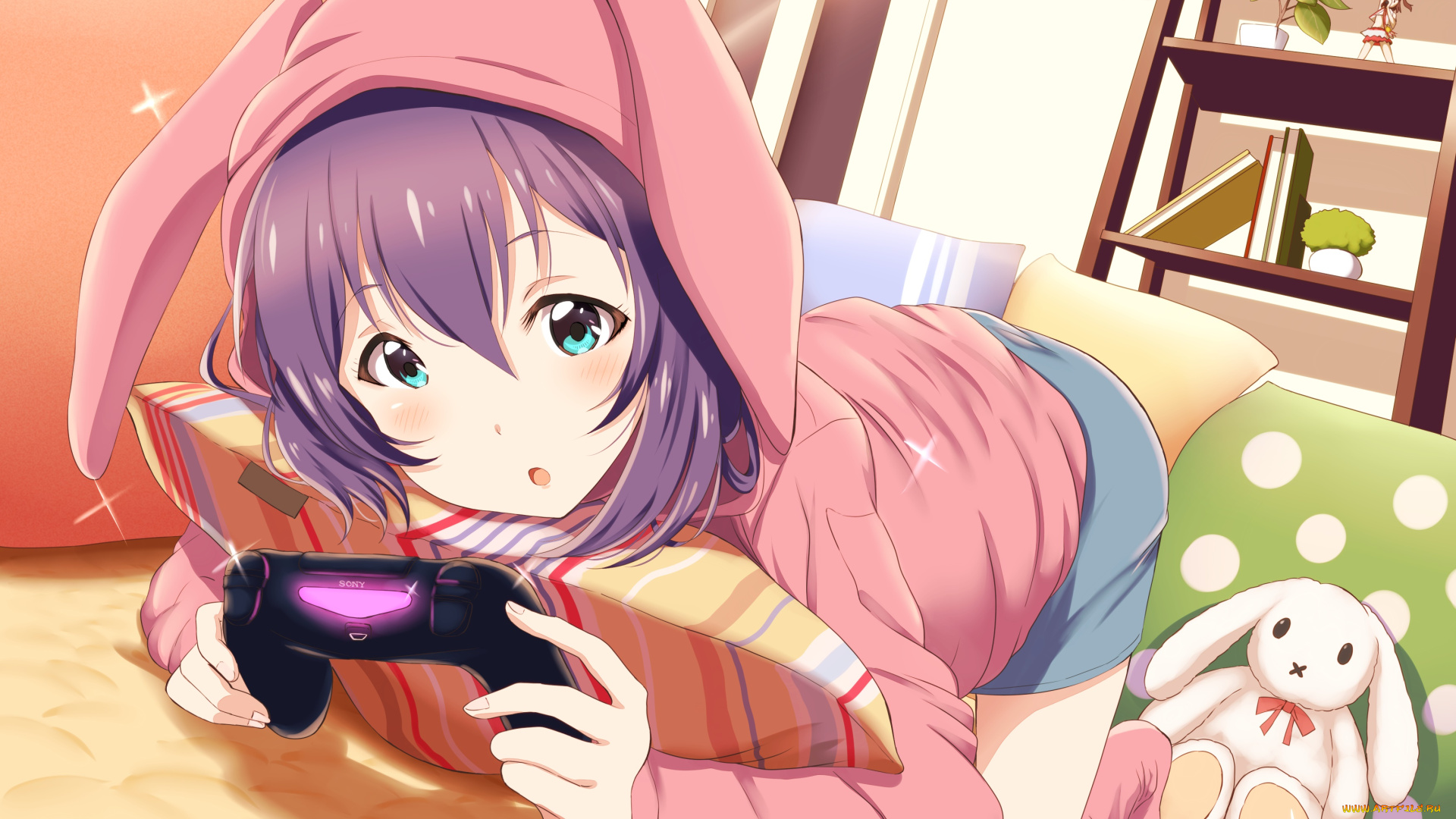 аниме, idolm@ster, фон, взгляд, девушка