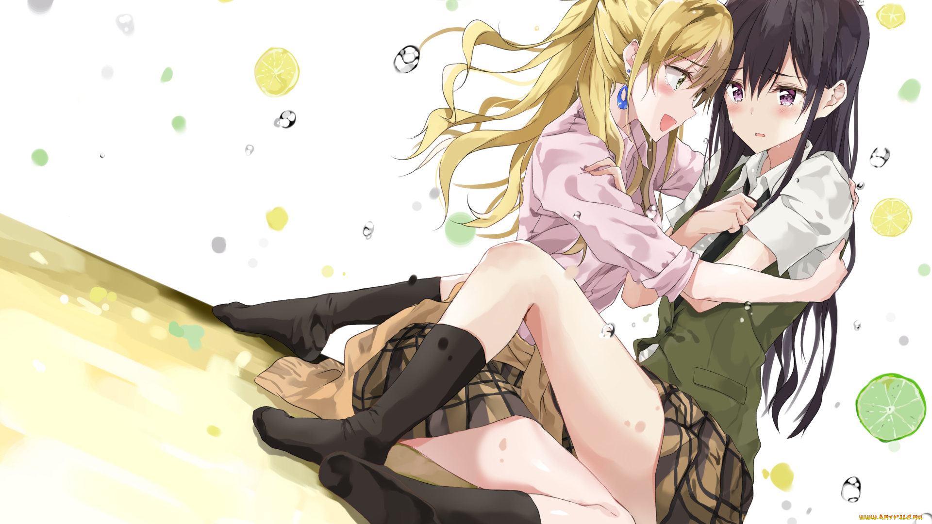 аниме, unknown, , другое, , фон, взгляд, девушки