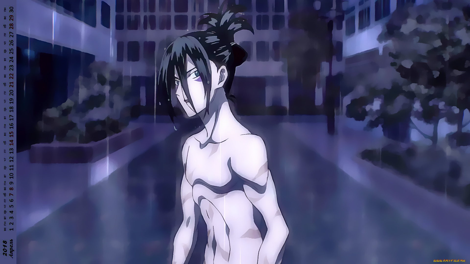 календари, аниме, существо, взгляд