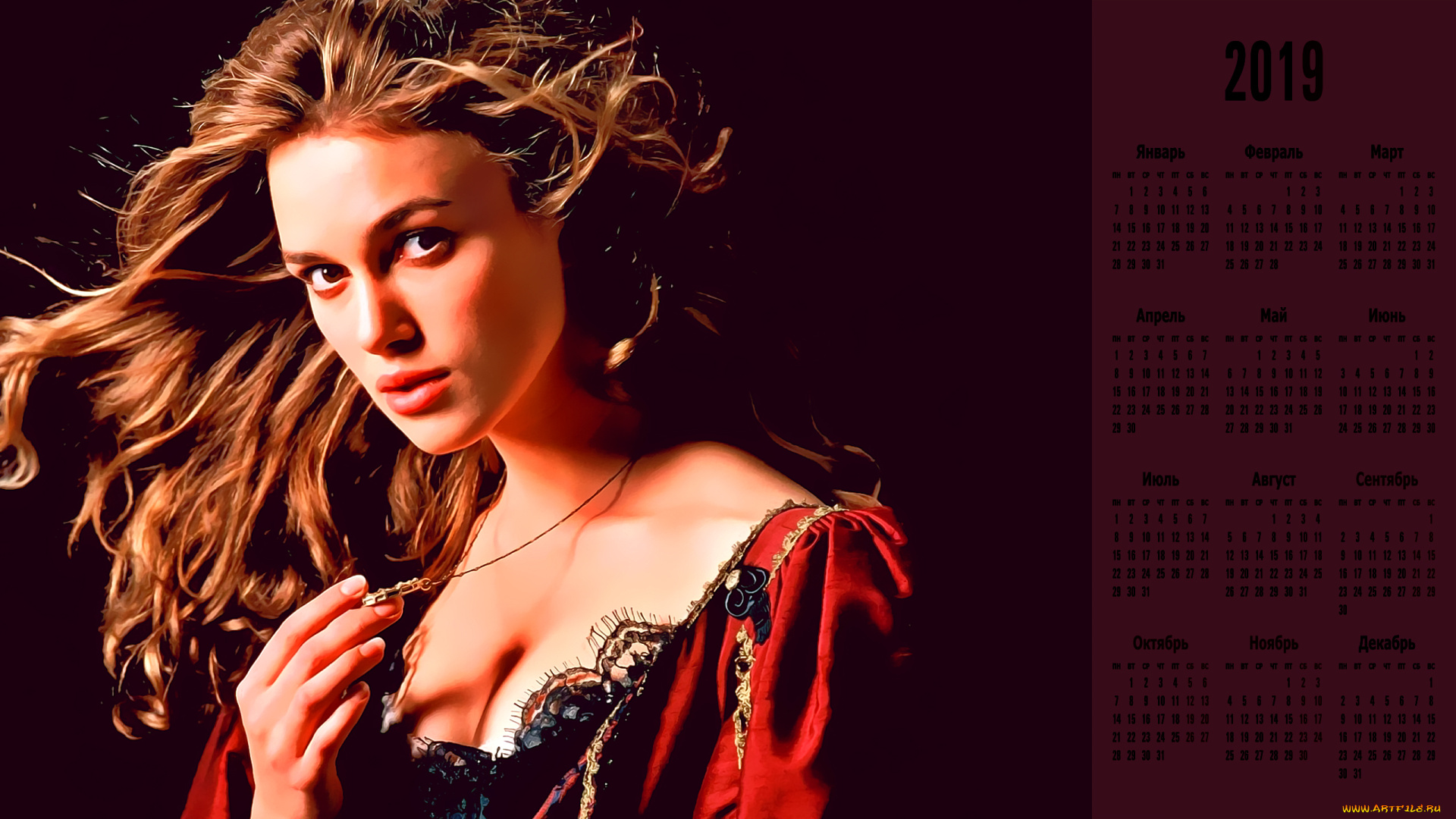 календари, компьютерный, дизайн, взгляд, актриса, женщина, лицо