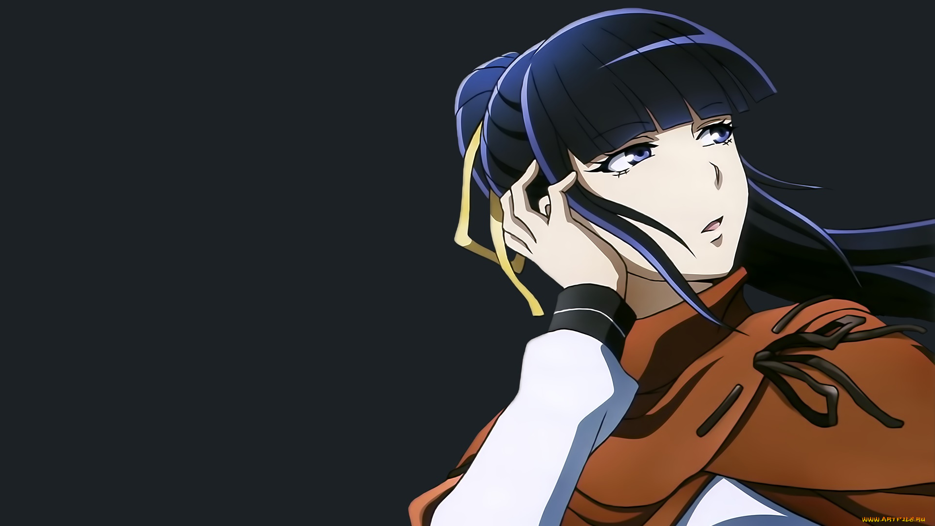 overlord, аниме, девушка, взгляд, фон