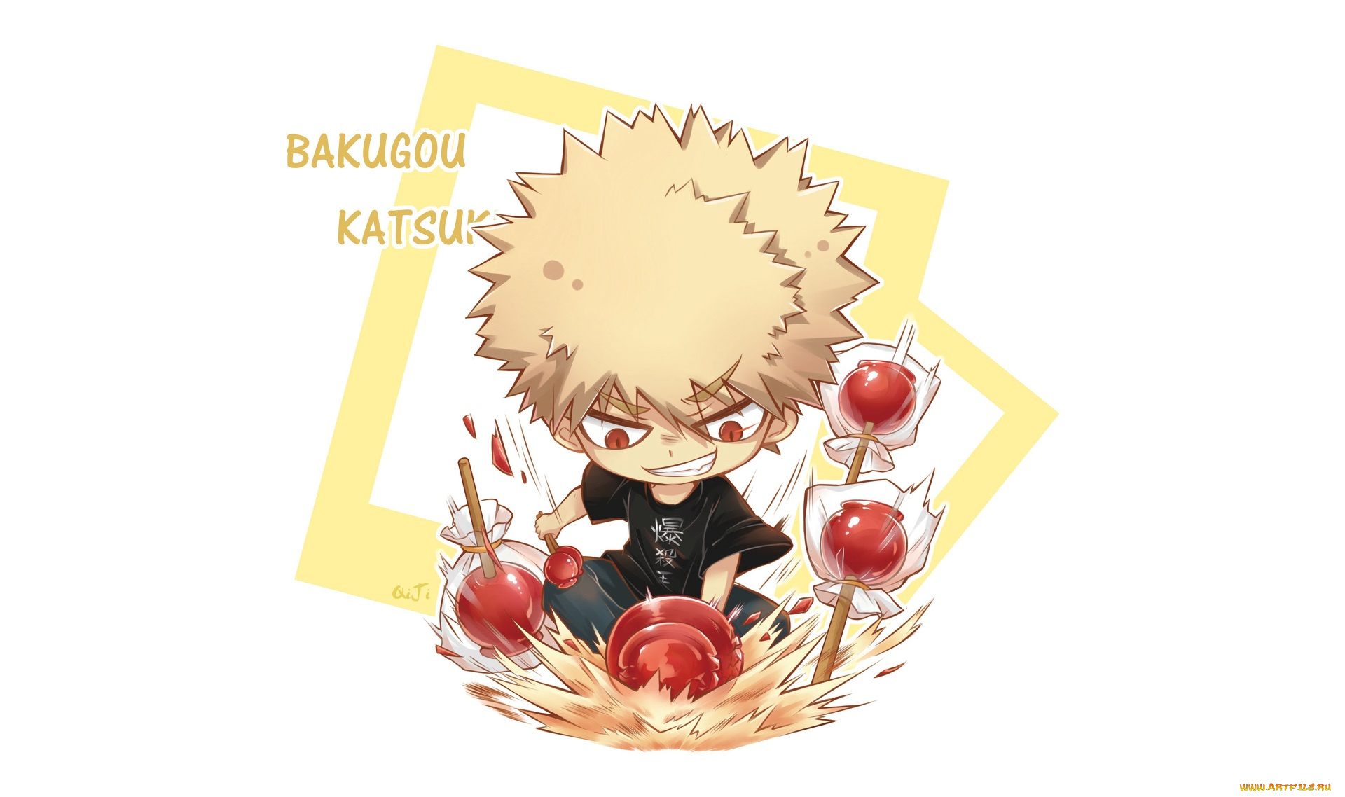 аниме, boku, no, hero, academia, bakugou, katsuki