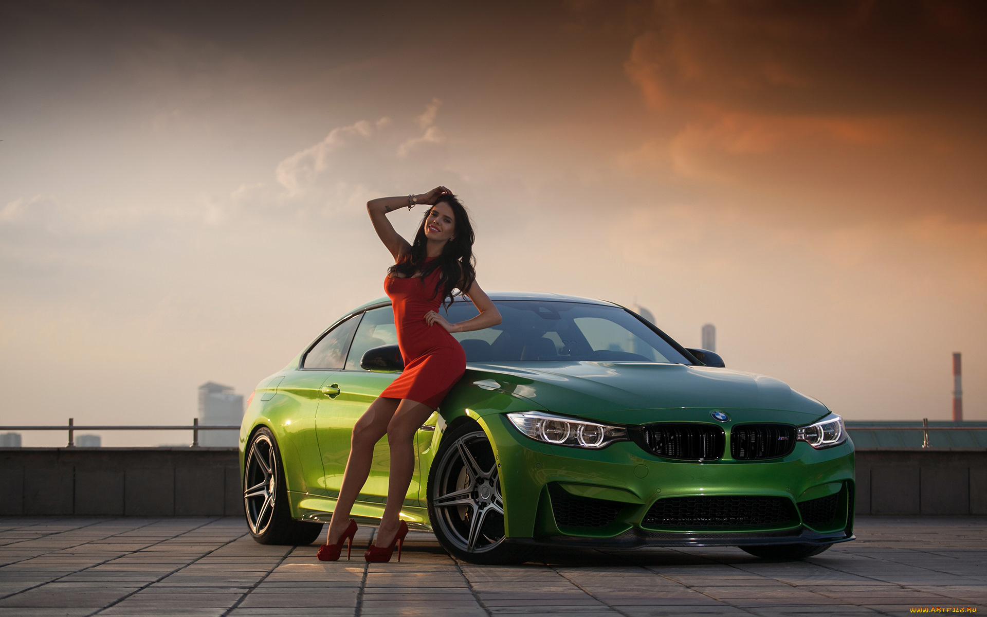 автомобили, -авто, с, девушками, bmw