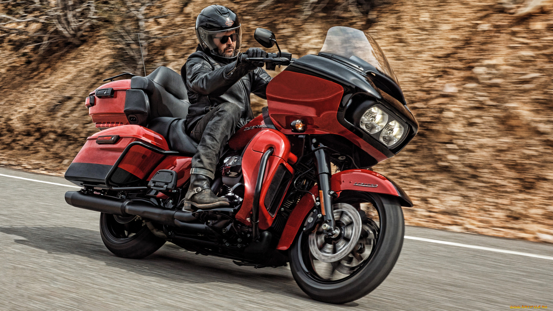 2020, harley, davidson, road, glide, limited, мотоциклы, harley-davidson, harley, davidson, road, glide, limited, американские, вид, сбоку, поворот, трасса