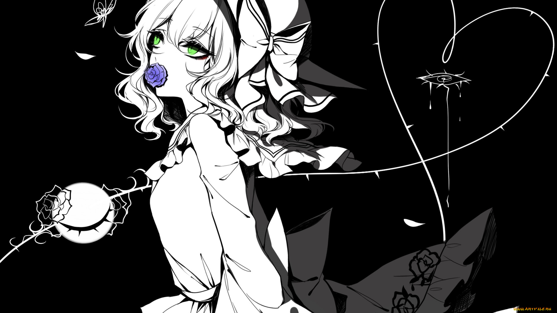 sheya, аниме, touhou, девушка