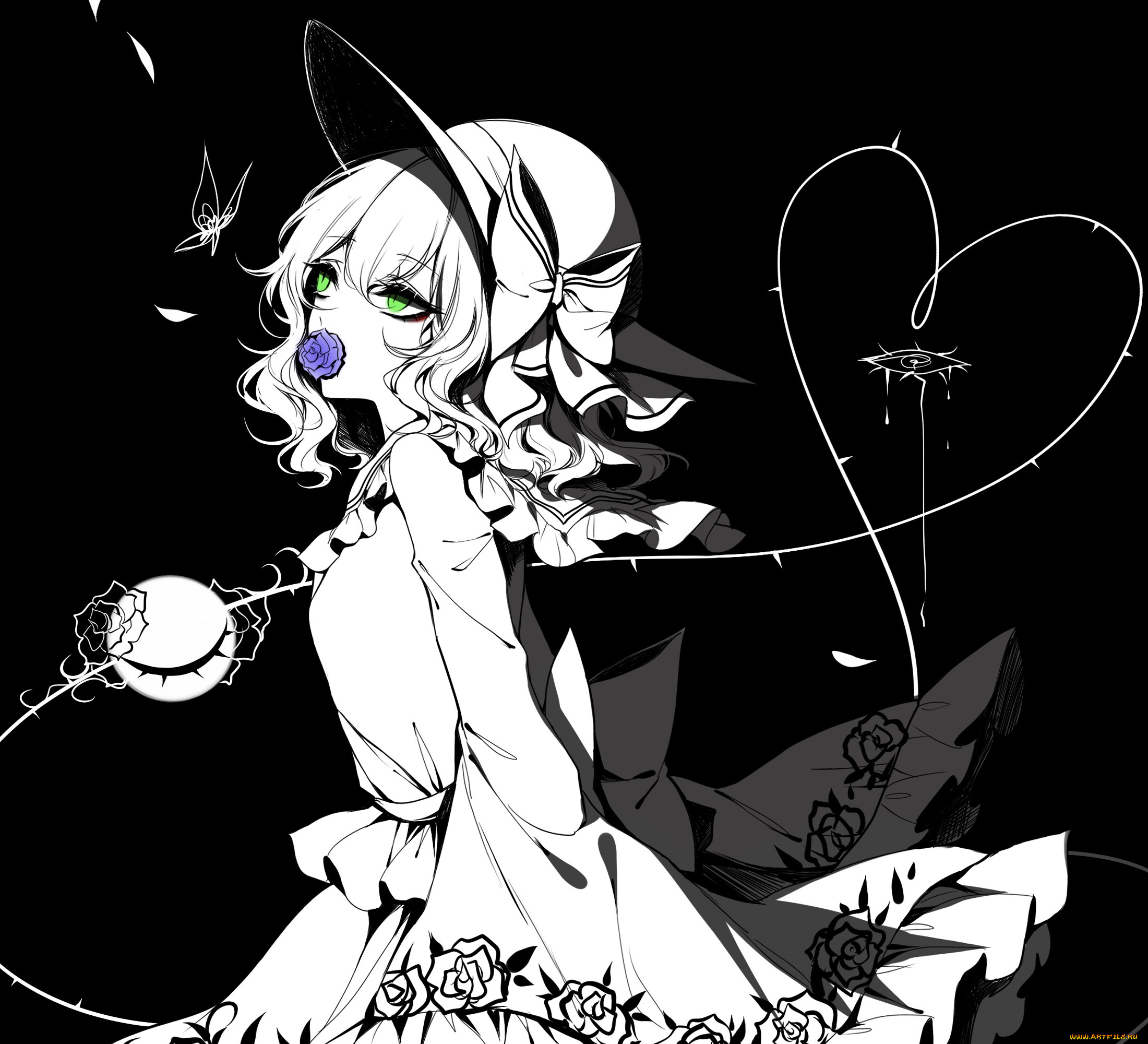 sheya, аниме, touhou, девушка