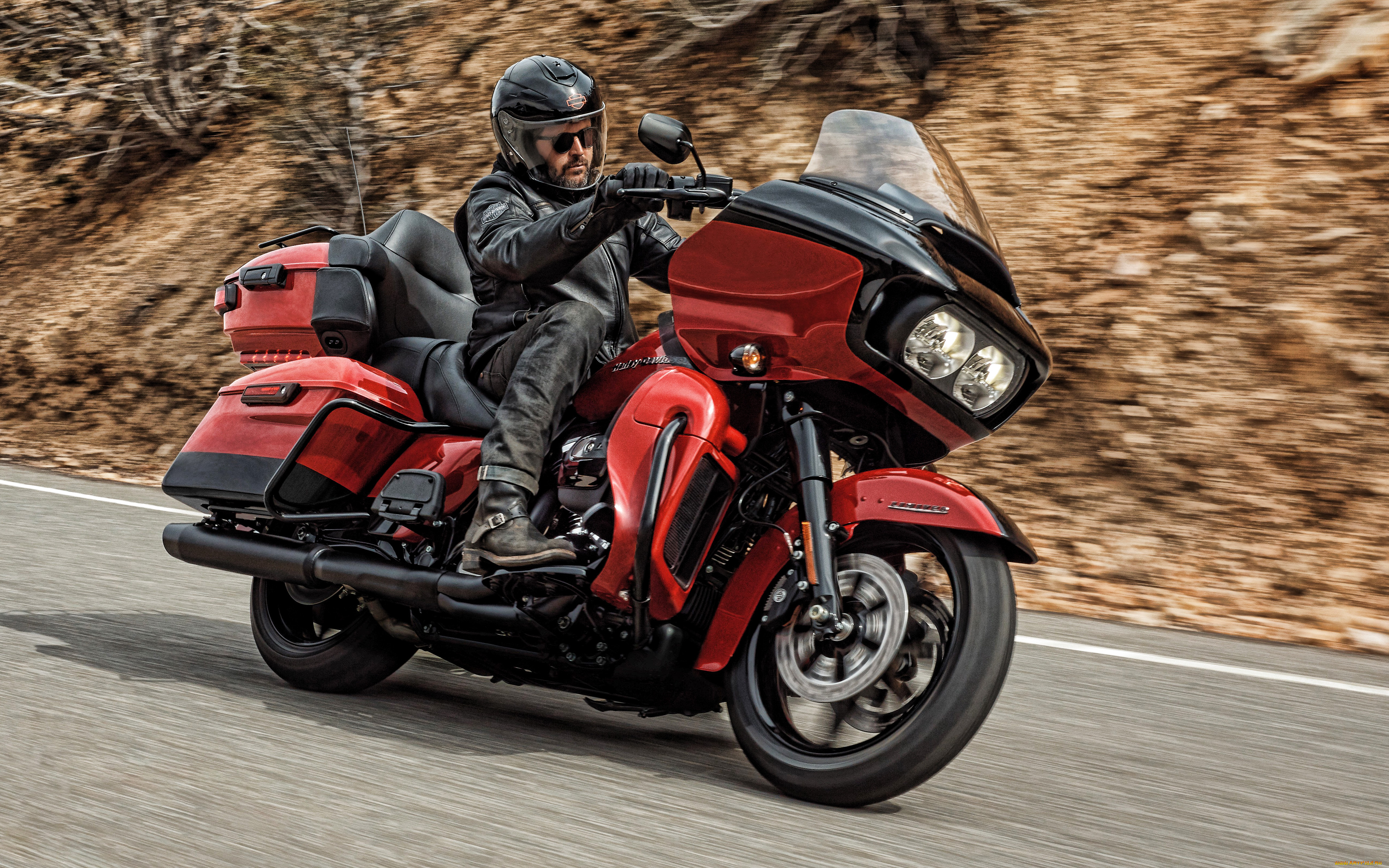 2020, harley, davidson, road, glide, limited, мотоциклы, harley-davidson, harley, davidson, road, glide, limited, американские, вид, сбоку, поворот, трасса