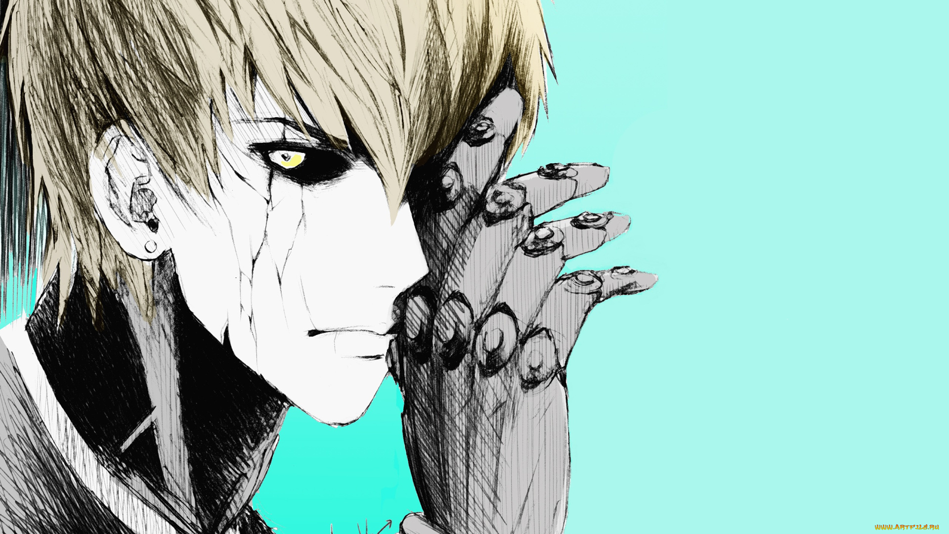 аниме, one, punch, man, генос