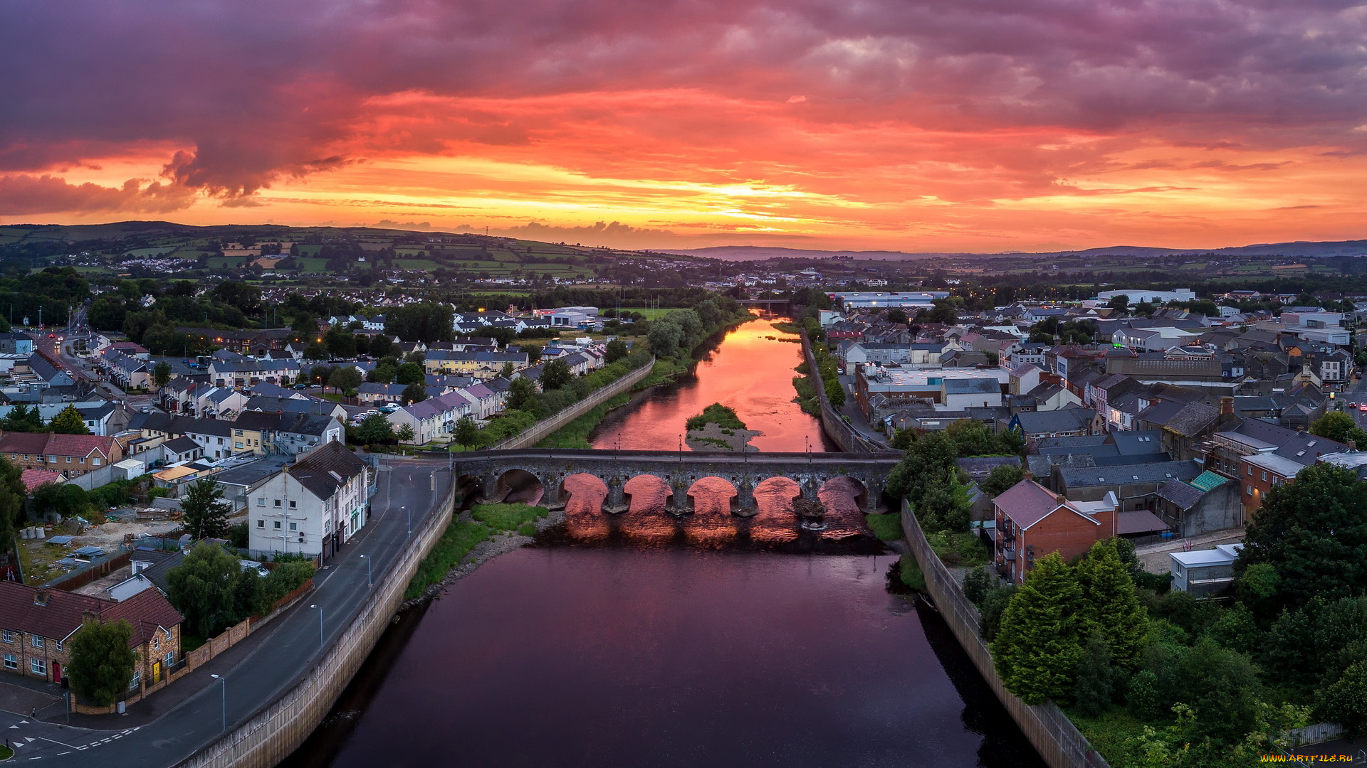 strabane, northern, ireland, города, -, панорамы, northern, ireland