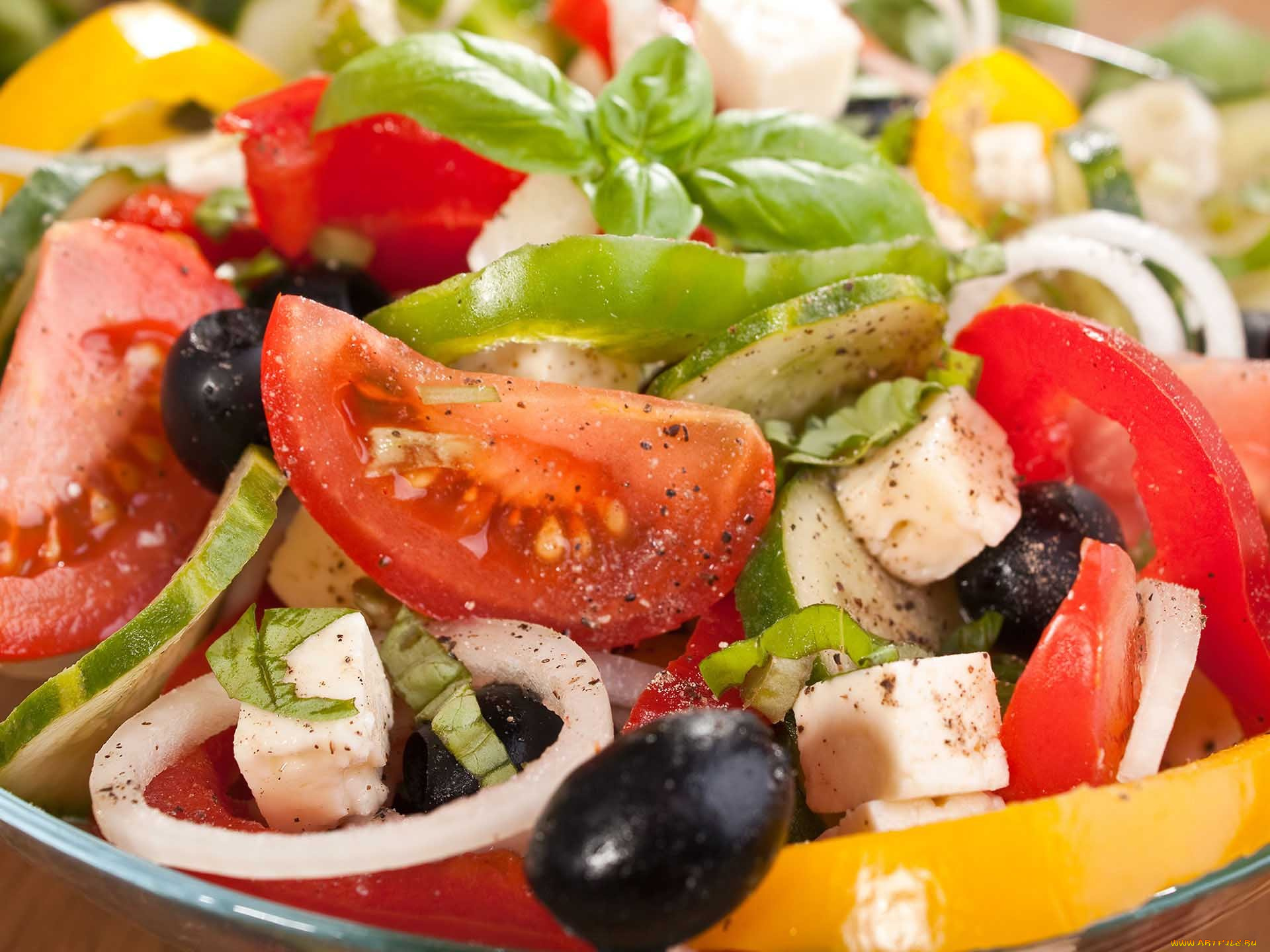 еда, салаты, , закуски, греческая, кухня, салат