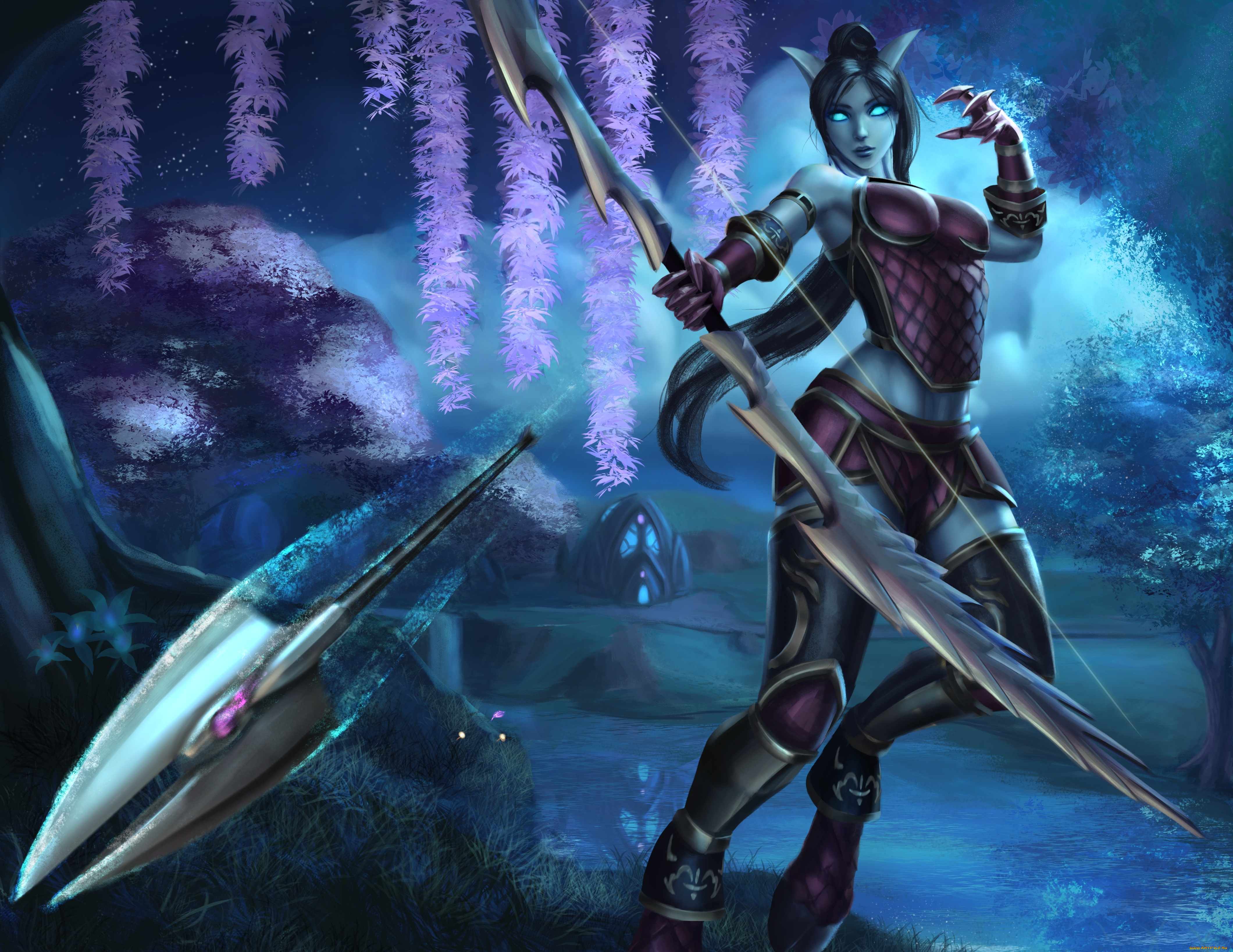 world, of, warcraft, видео, игры, девушка