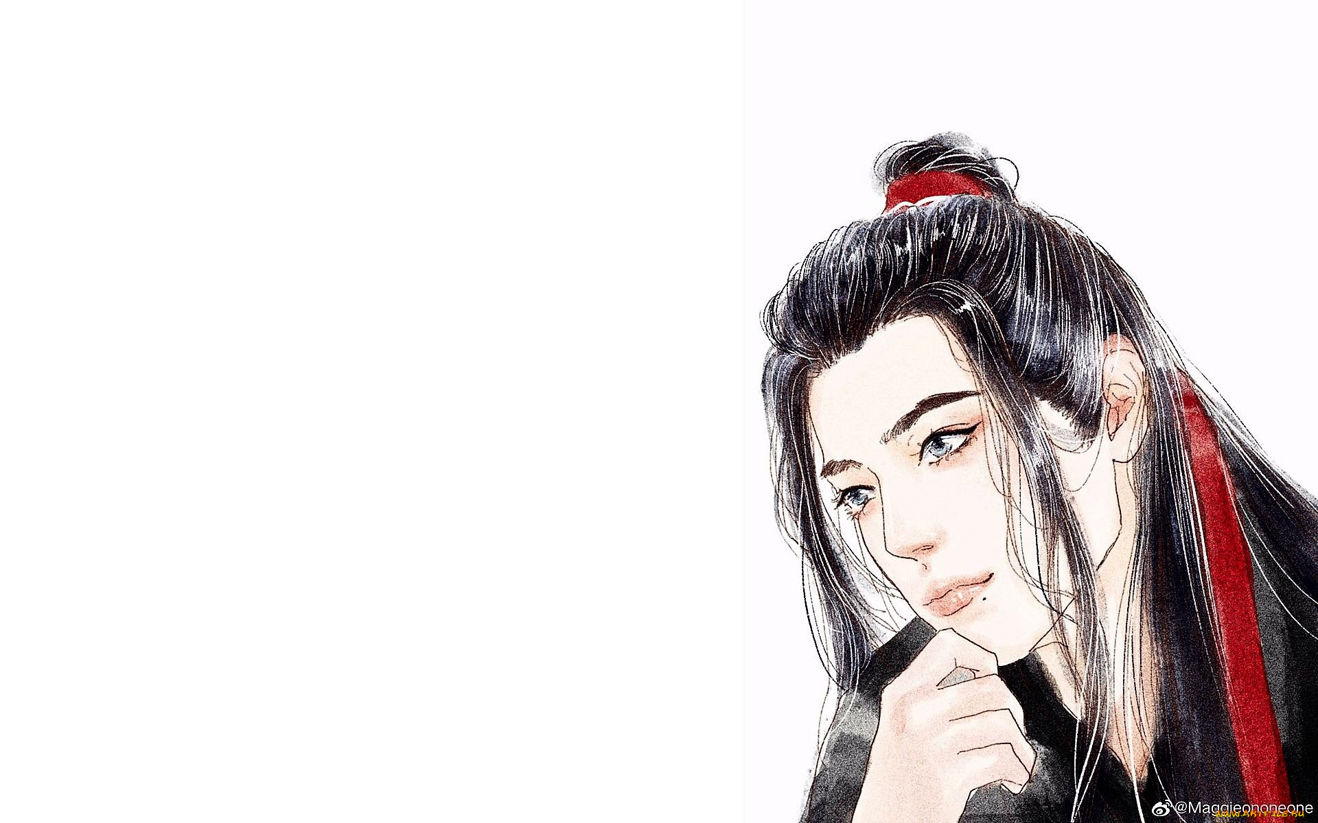 рисованное, кино, , мультфильмы, вэй, усянь, лицо