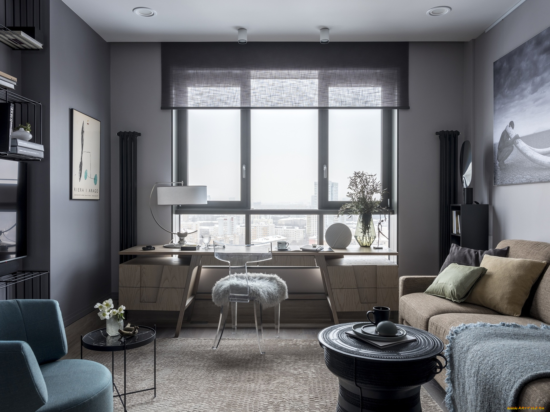 интерьер, гостиная, комната, мебель, дизайн