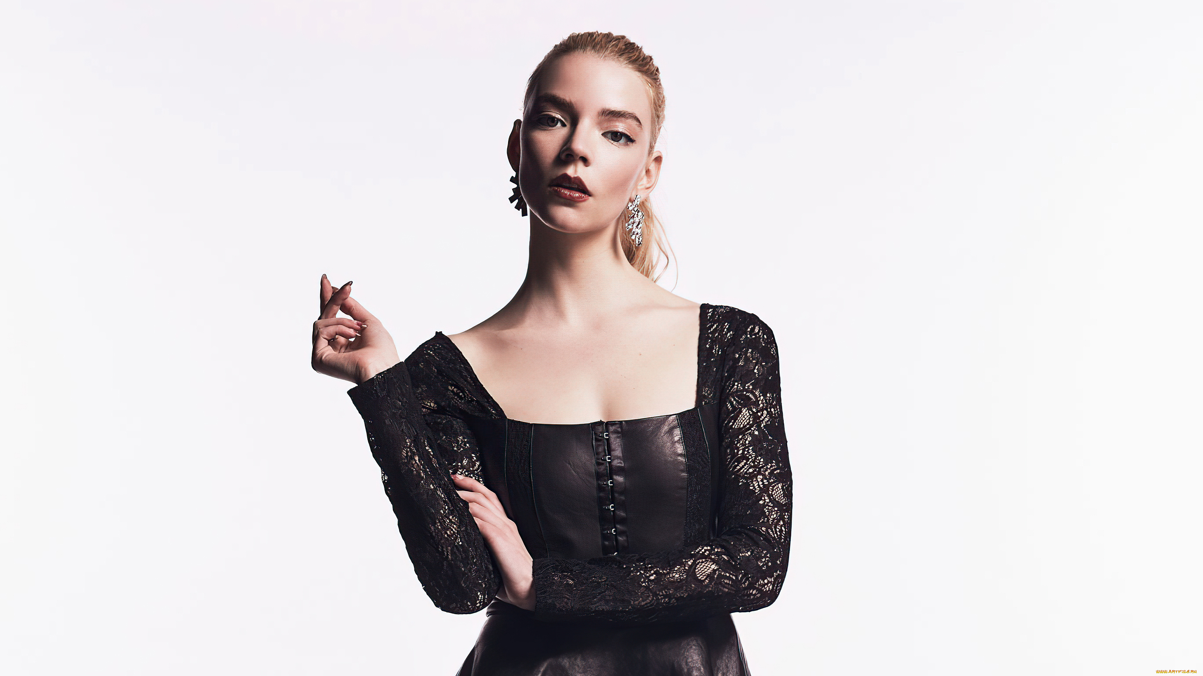 девушки, anya, taylor, joy, блондинка, платье