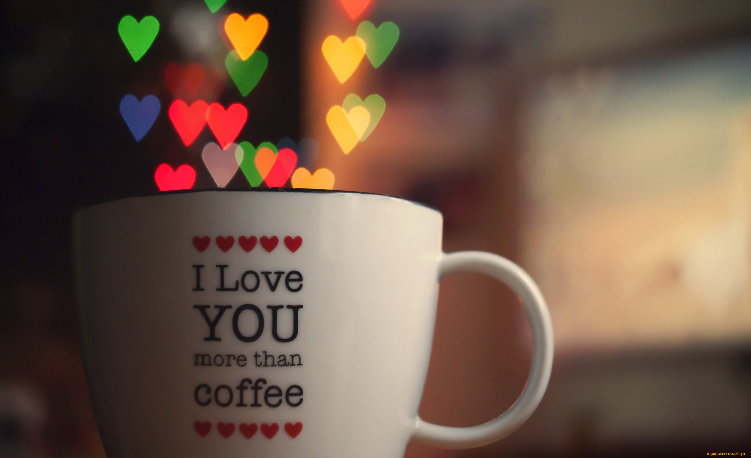 разное, предметы, быта, чашка, надпись, сердечки