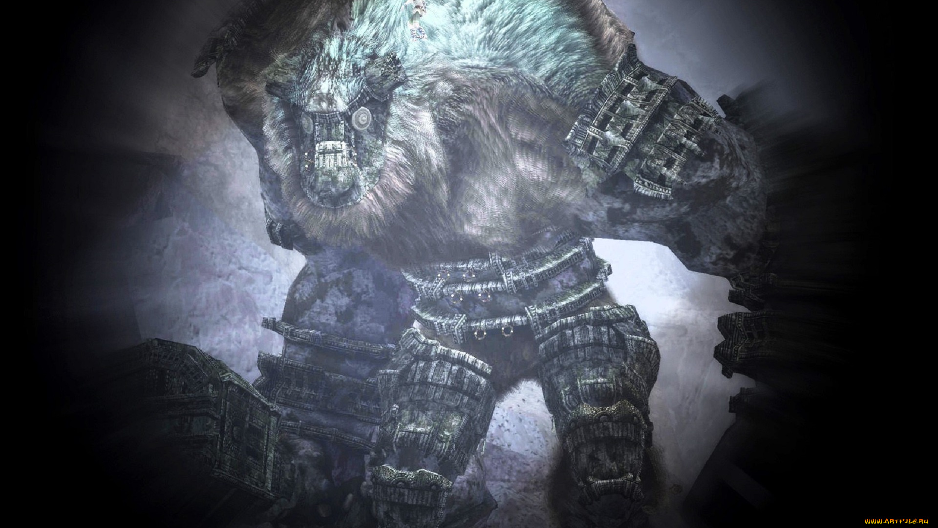 видео, игры, shadow, of, the, colossus, монстр, колосс