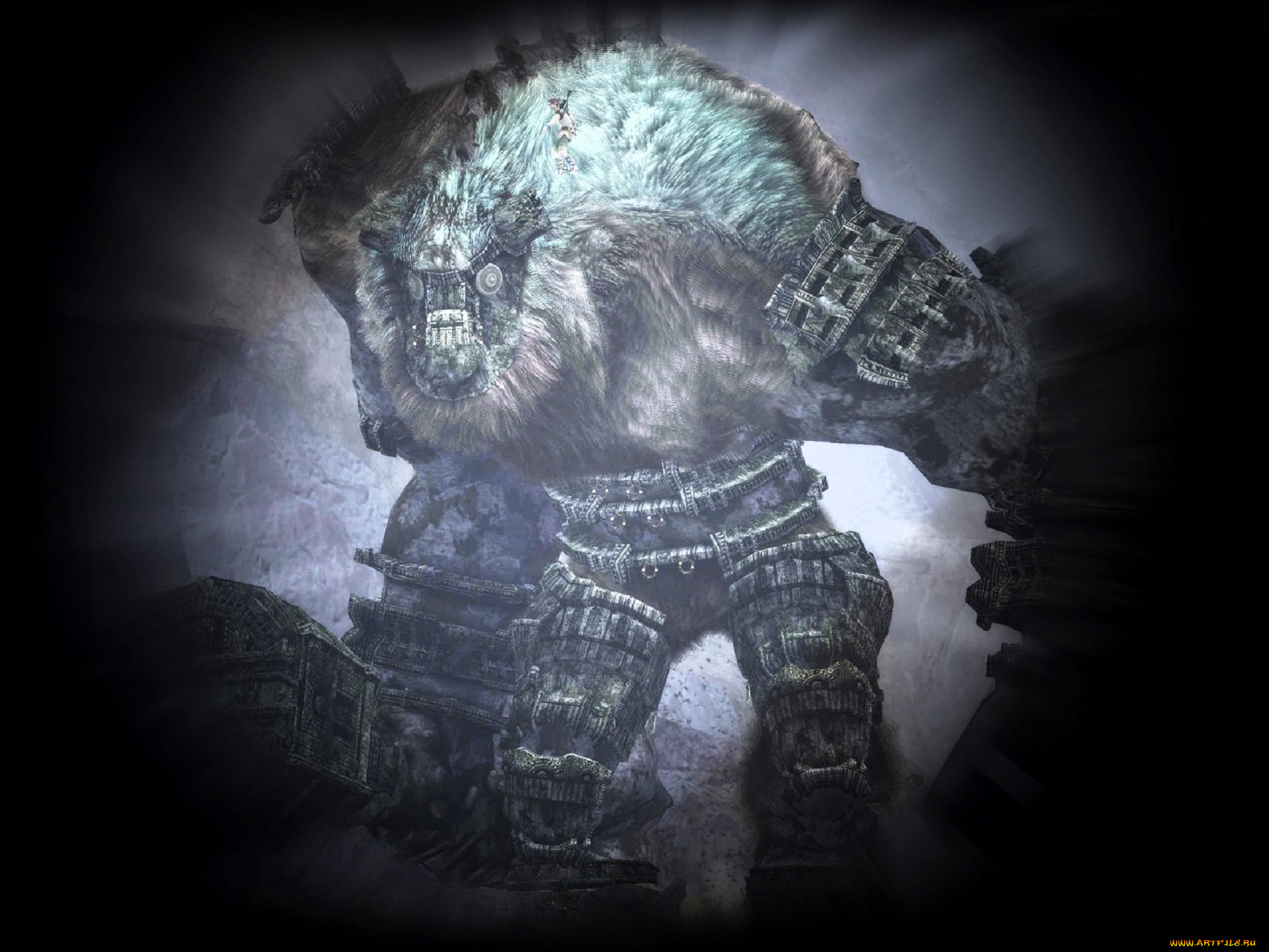 видео, игры, shadow, of, the, colossus, монстр, колосс