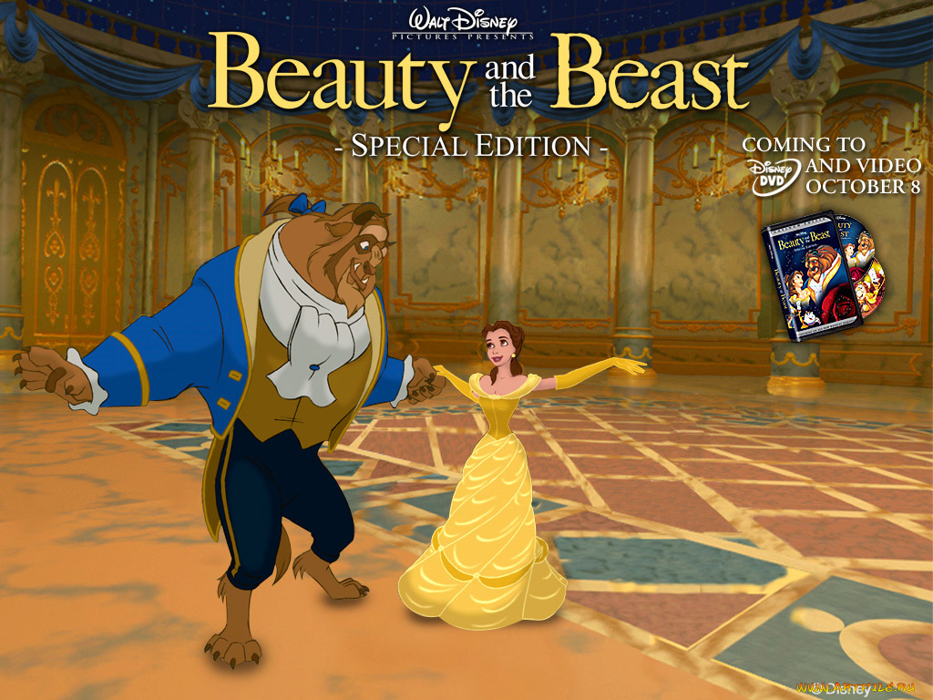 мультфильмы, beauty, and, the, beast