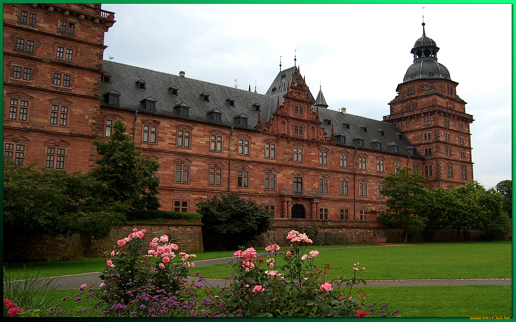 johannisberg, castle, aschaffenburg, города, дворцы, замки, крепости