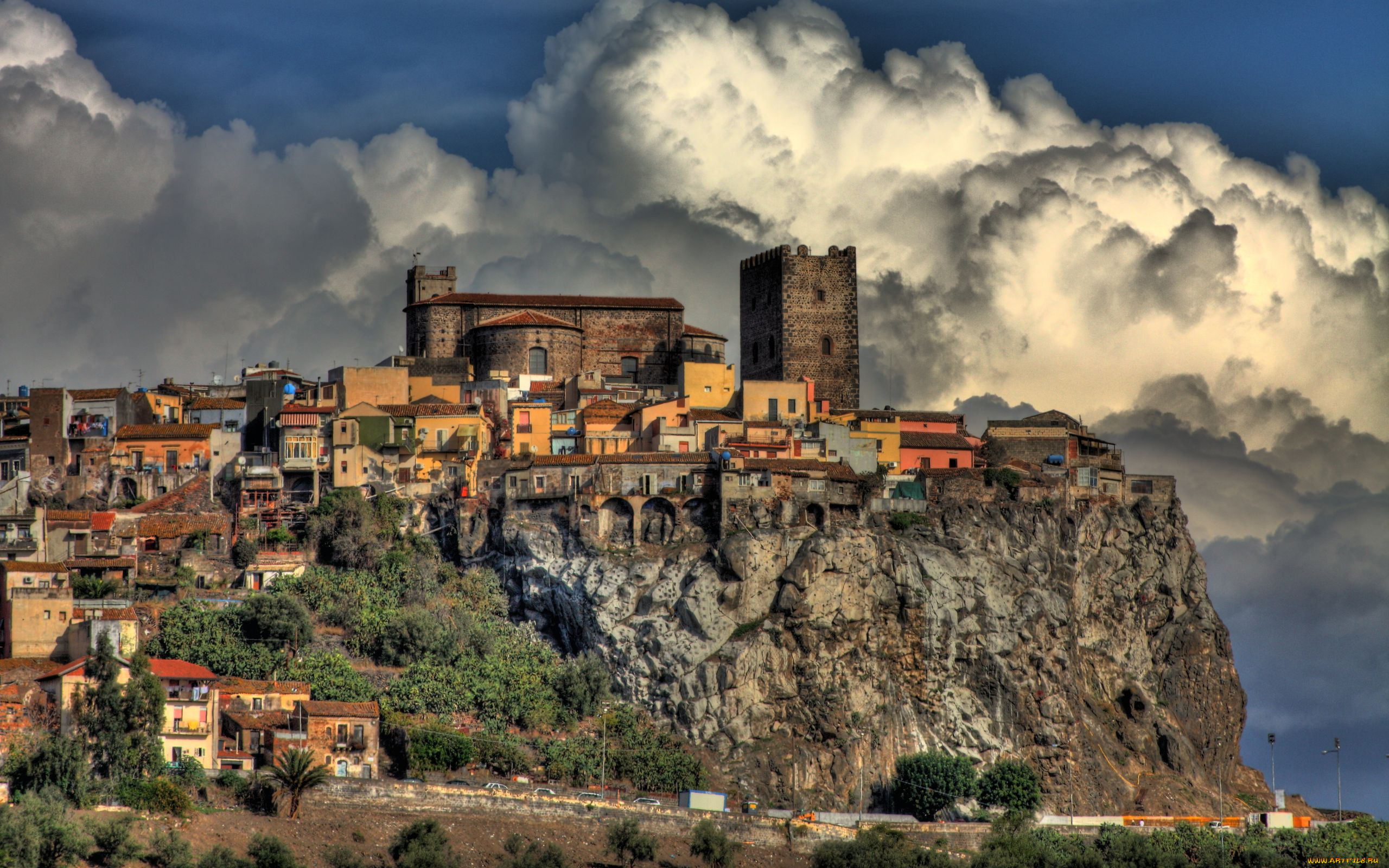 italia, города, панорамы