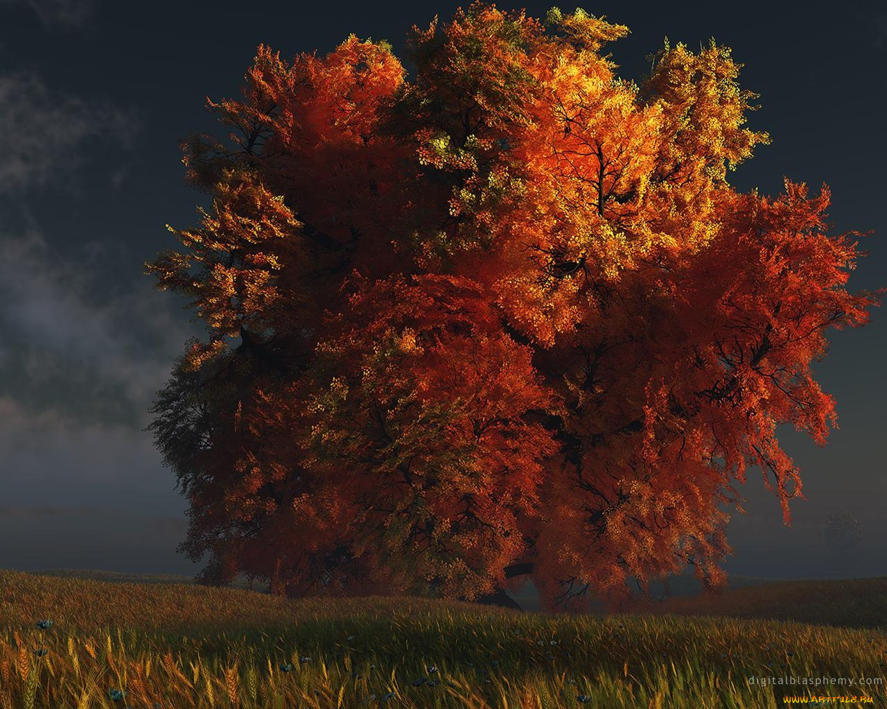 рисованные, природа