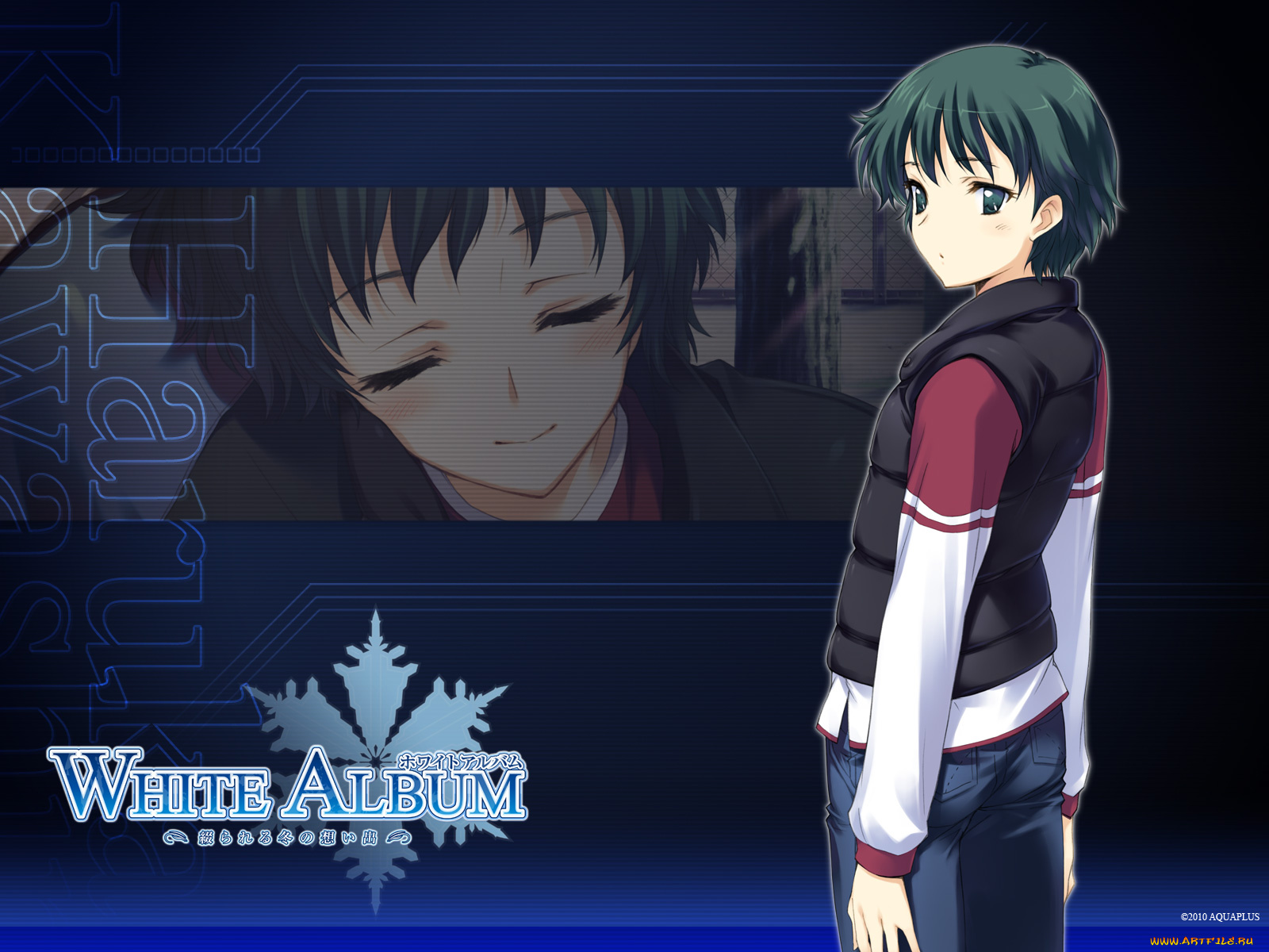 аниме, white, album