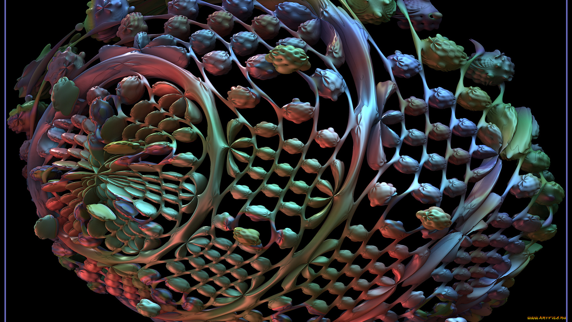 3д, графика, fractal, фракталы, узор, цвета