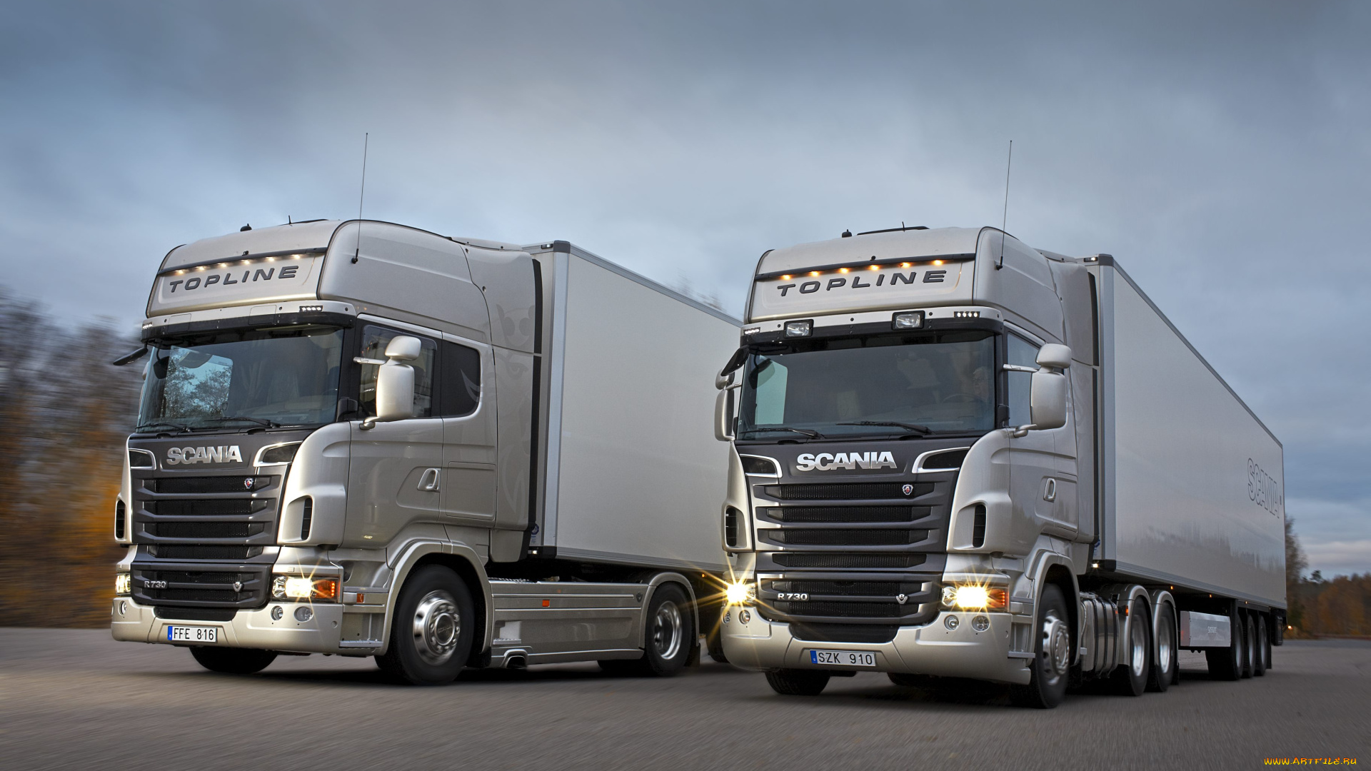 автомобили, scania, тягач