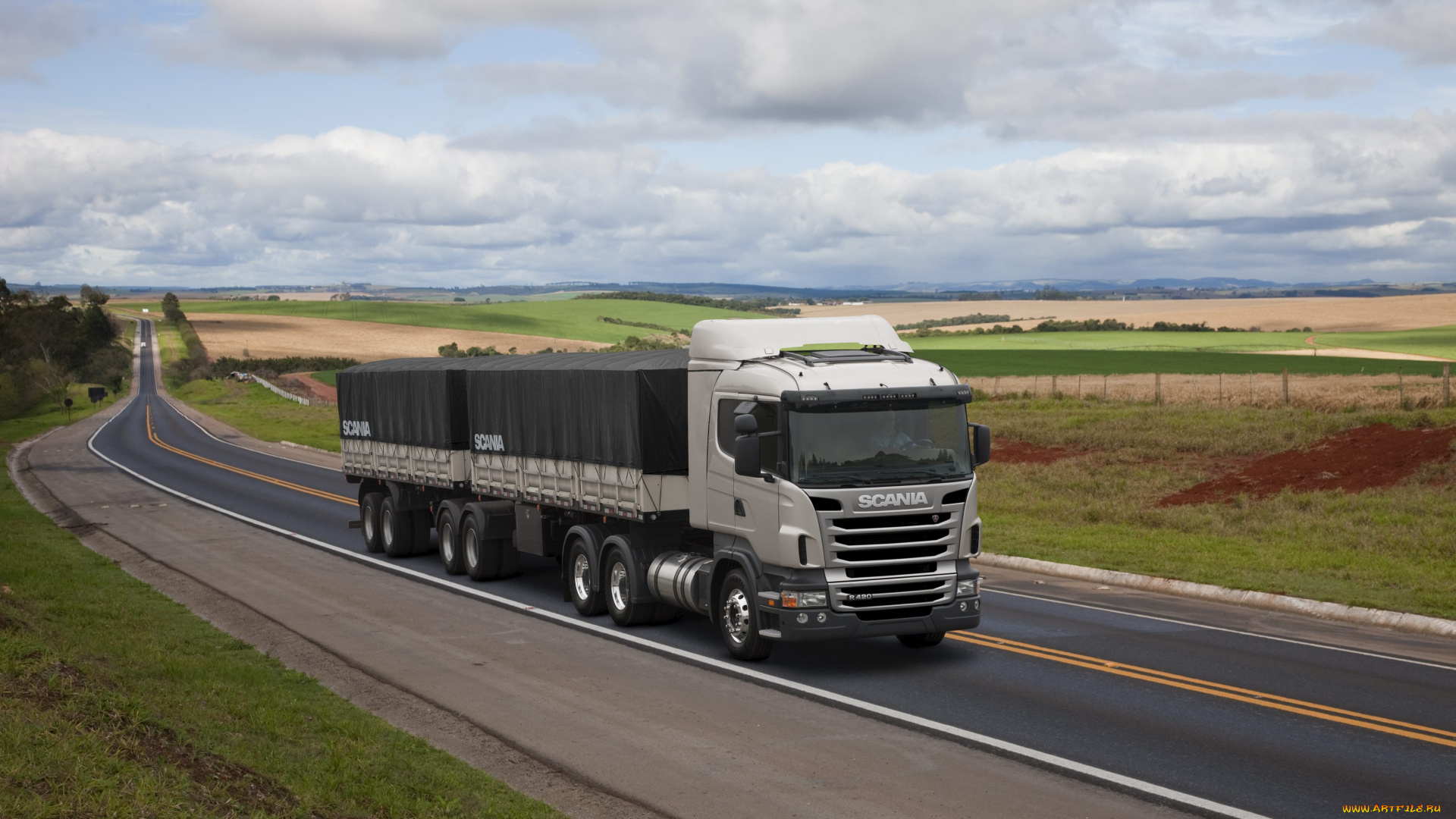 автомобили, scania, тягач