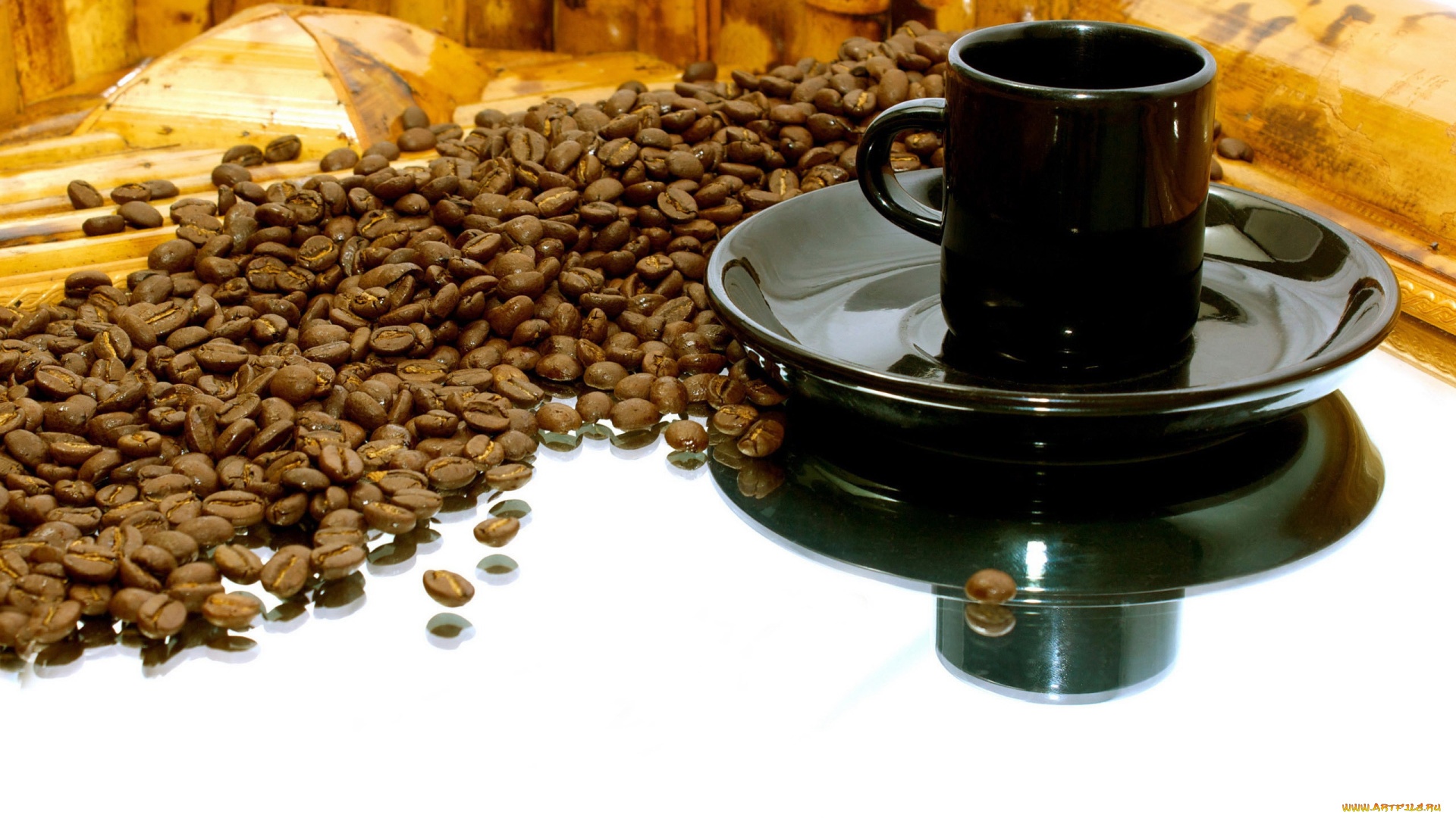 еда, кофе, кофейные, зёрна, напиток