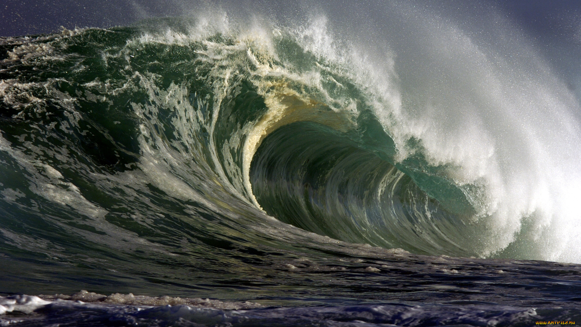 природа, стихия, брызги, волна, море