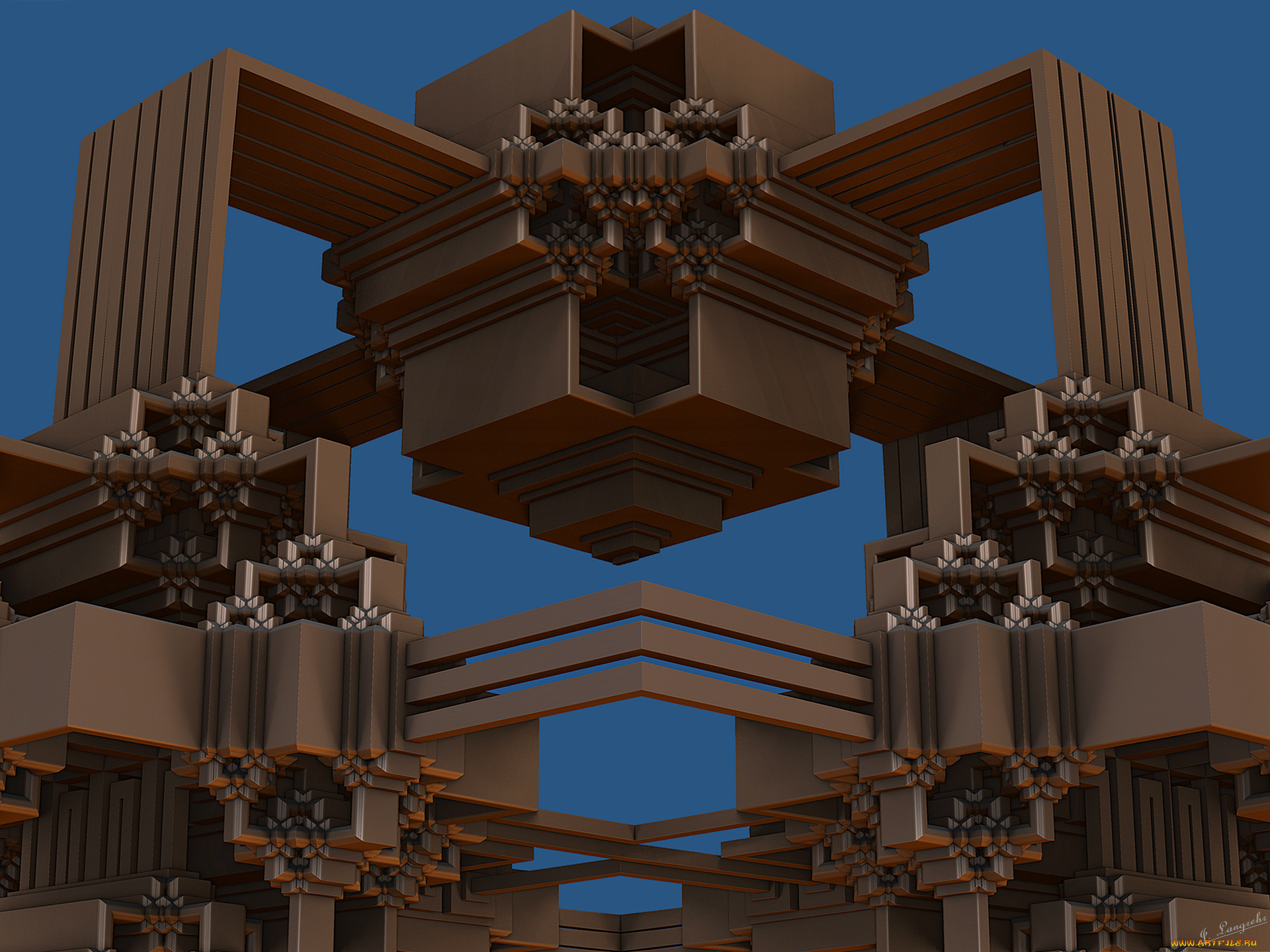 3д, графика, fractal, фракталы, фон, узор