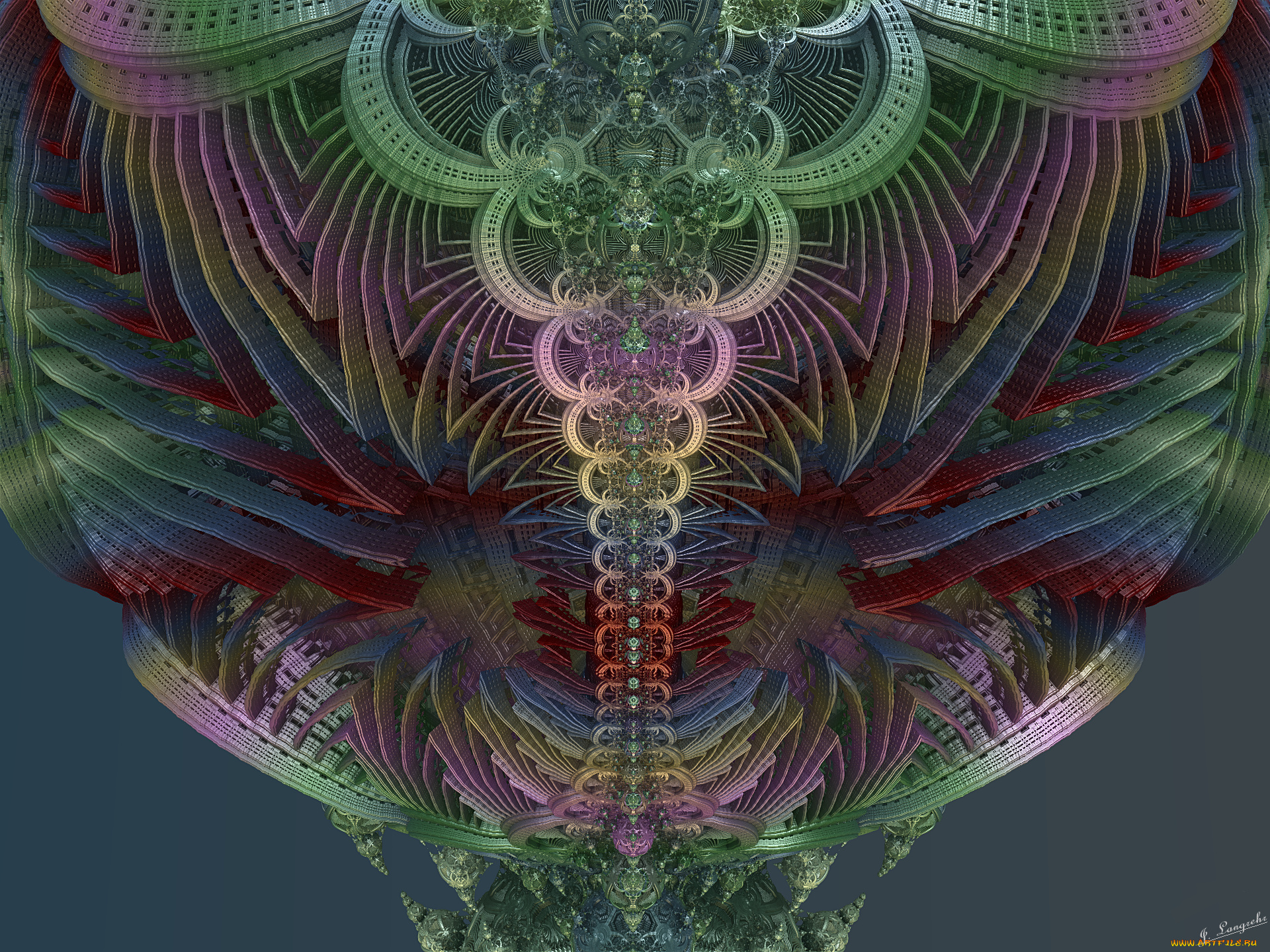 3д, графика, fractal, фракталы, узор, фон