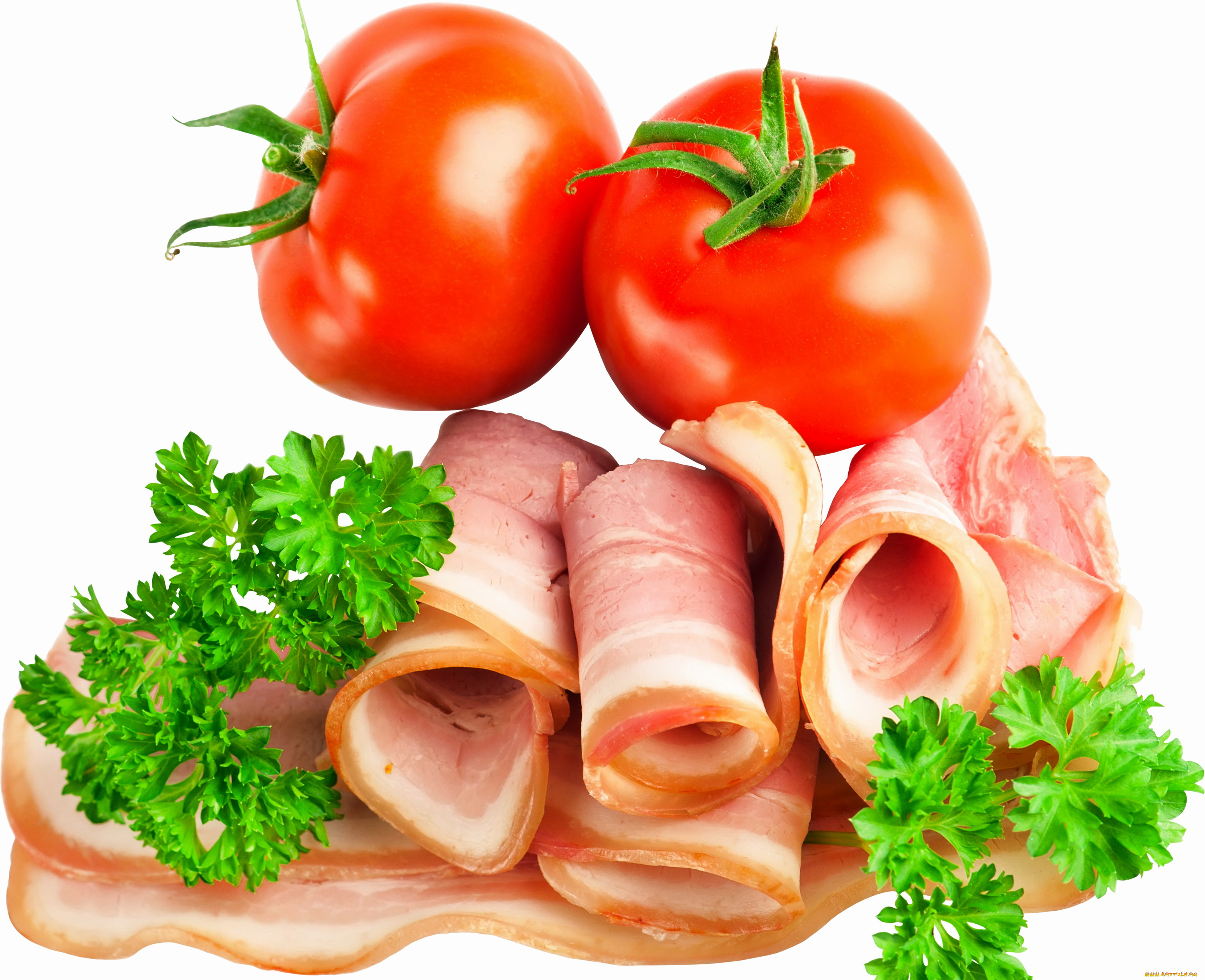 еда, разное, зелень, помидор