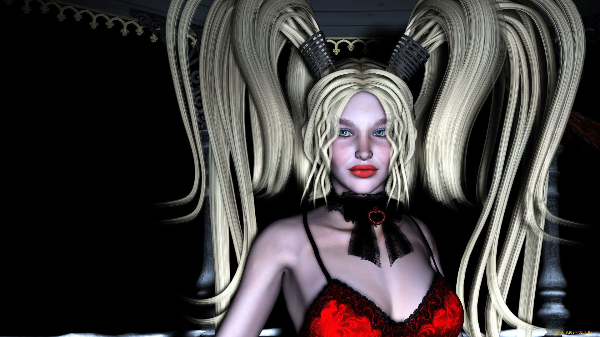 3д, графика, people, люди, девушка, волосы