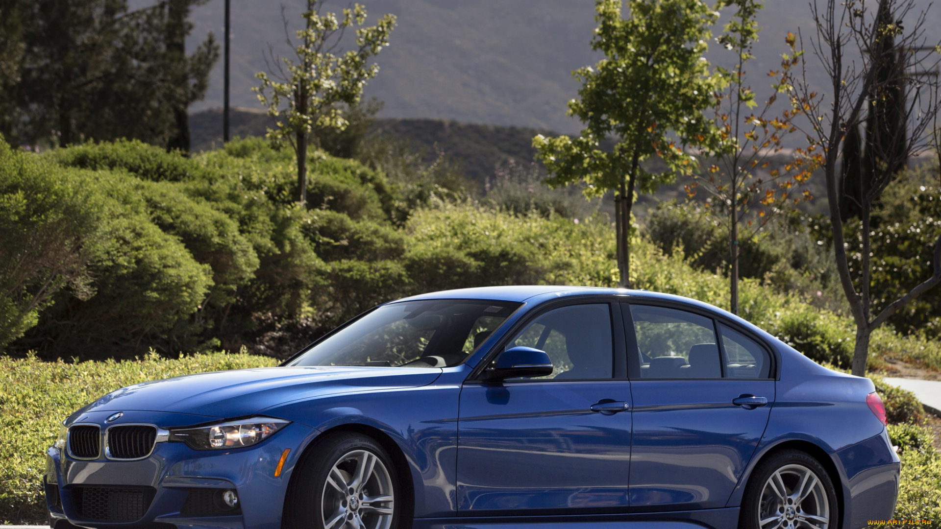 автомобили, bmw, sedan, 328d, синий, f30, 2013г, us-spec, package, sport, m