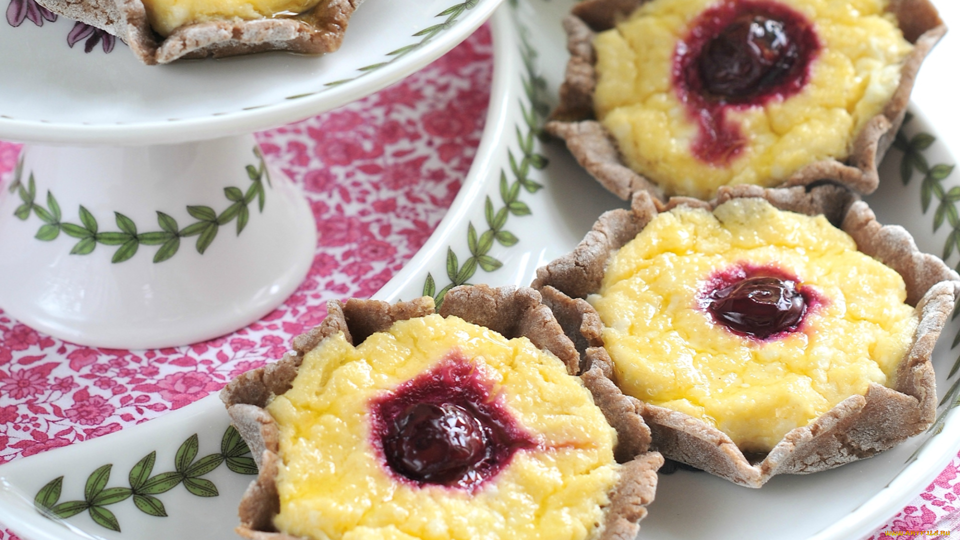 еда, пирожные, , кексы, , печенье, вишни