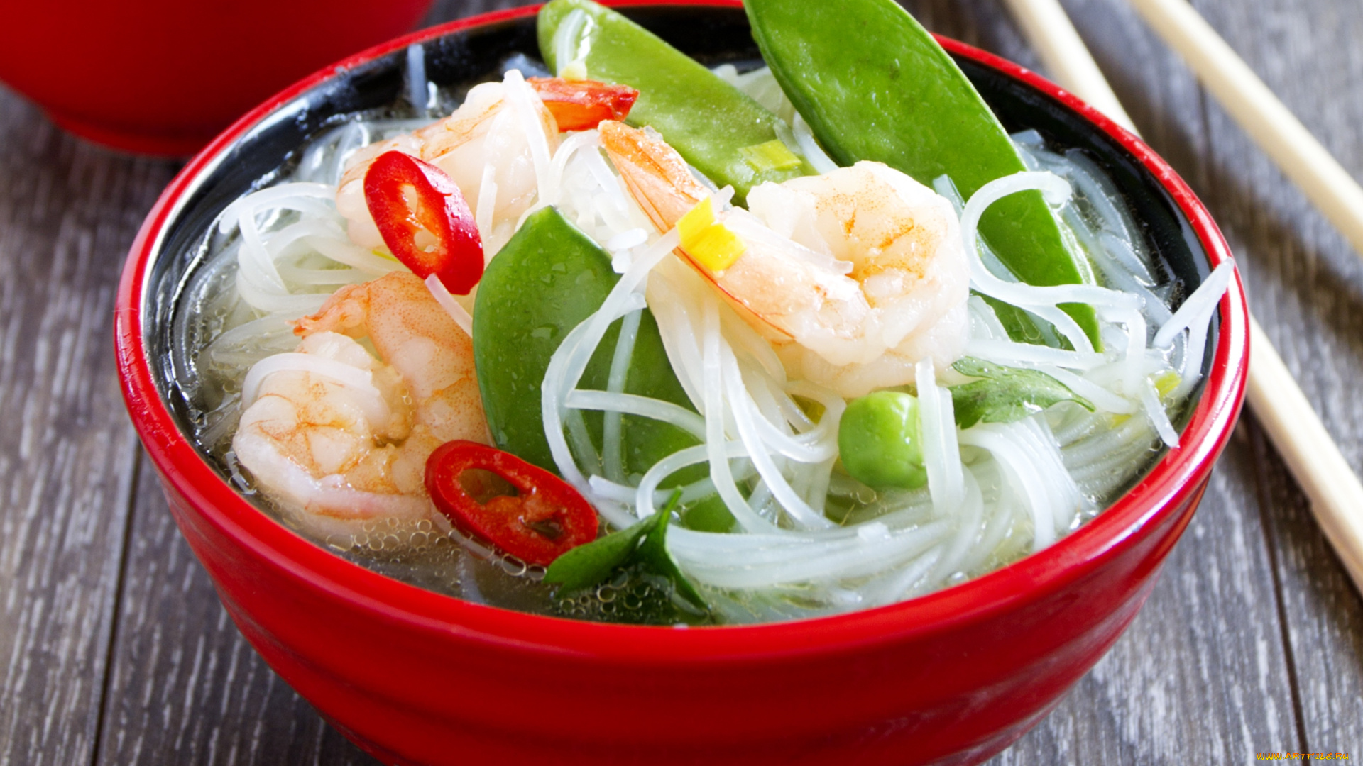 еда, рыбные, блюда, , с, морепродуктами, горох, креветки, суп