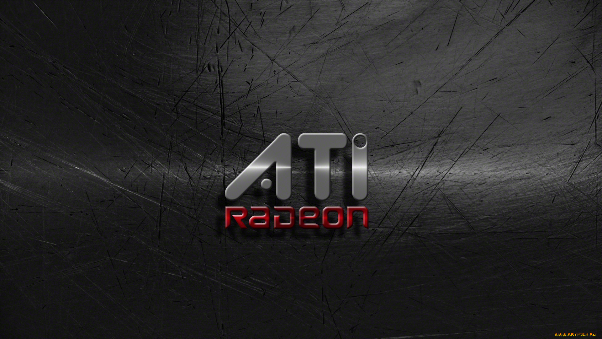 компьютеры, ati, фон, логотип