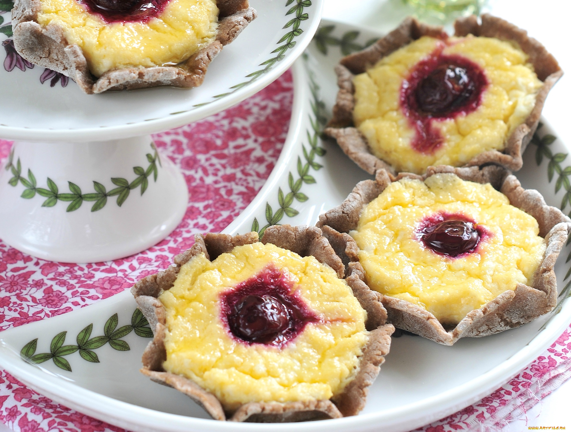 еда, пирожные, , кексы, , печенье, вишни